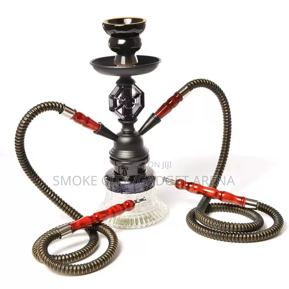 Double Hose Hookah Shisha Pot Available Now as Seen Here
