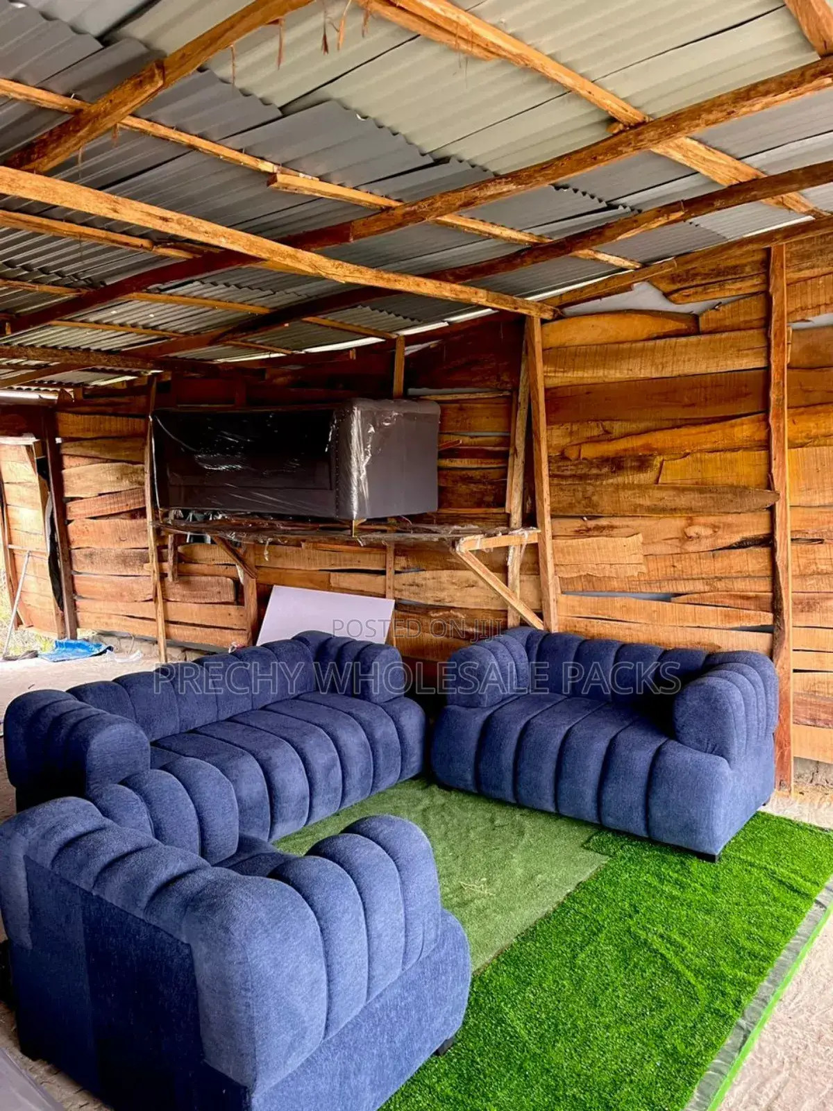 Cozy Blue Sofa