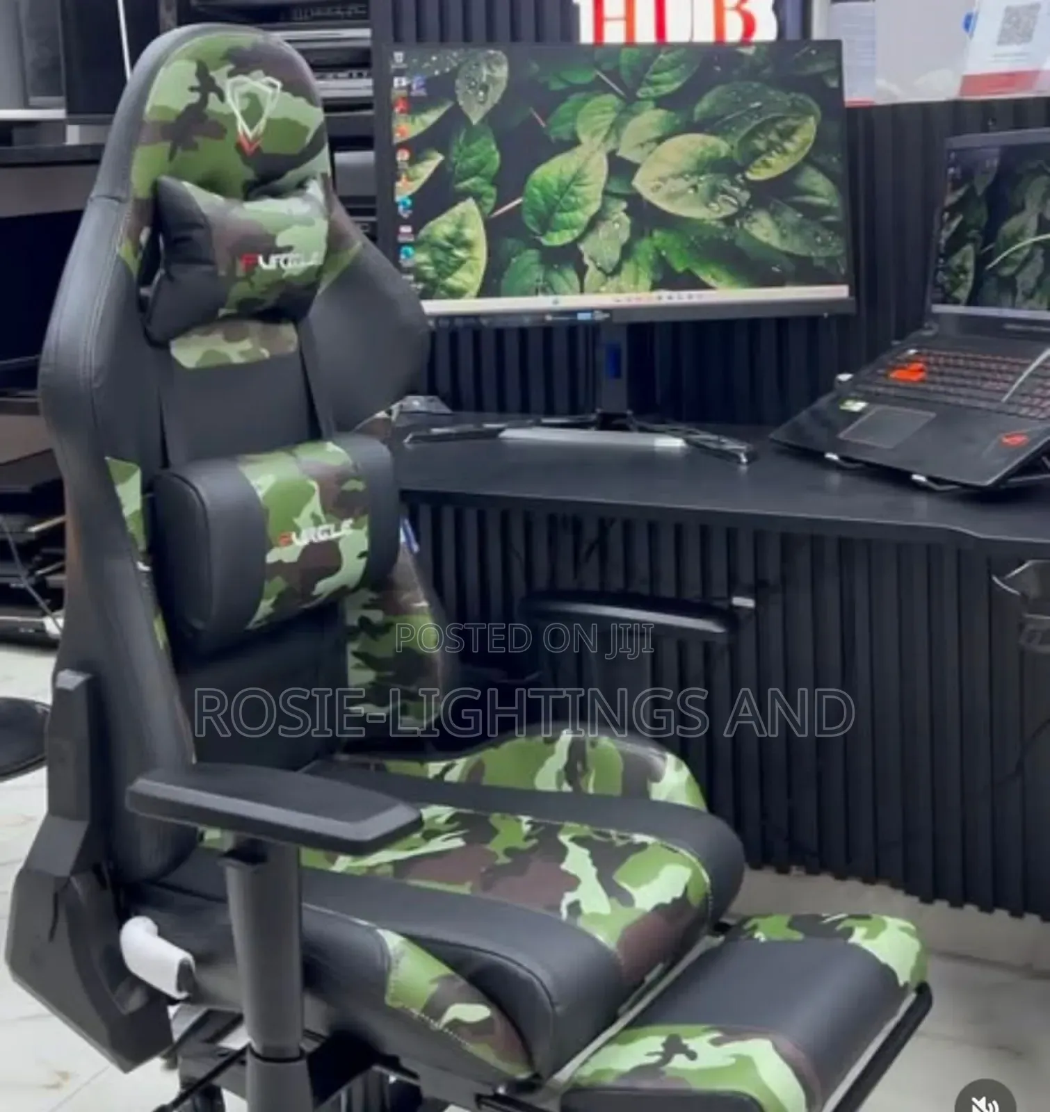Furglex Gaming Chair - Camouflage/ Black