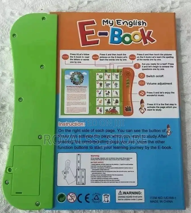 Early Learning Educational E Book for Kids (Say No to Phone for Kids)
