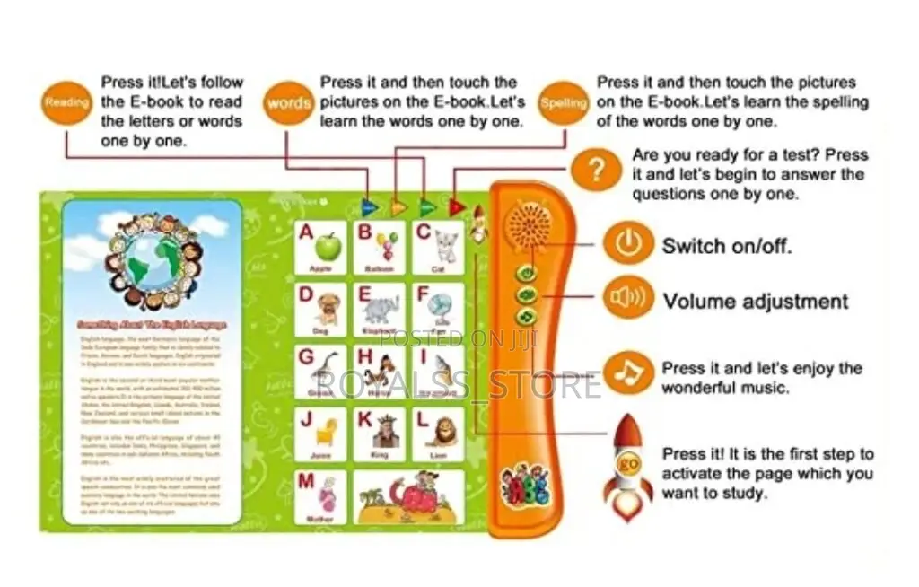 Early Learning Educational E Book for Kids (Say No to Phone for Kids)