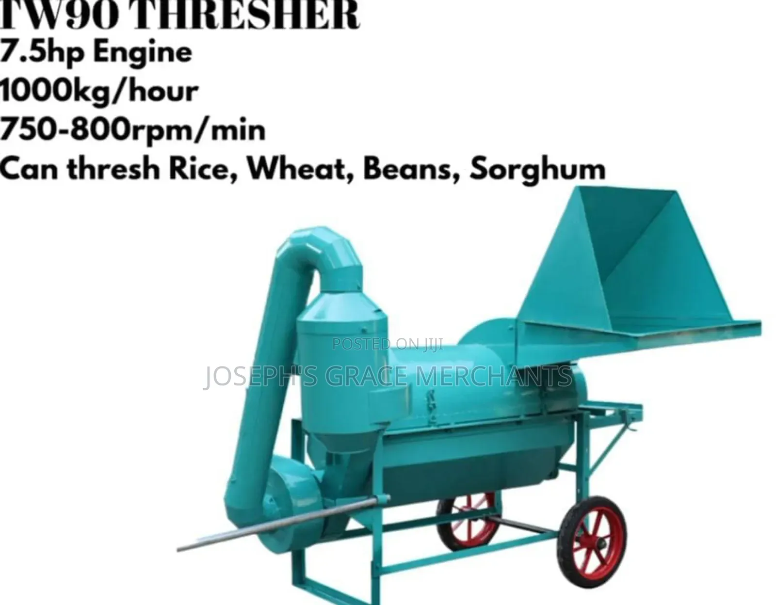 Industrial Multi- Purpose Threasher for Rice, Beans, Wheat, Sorghum.