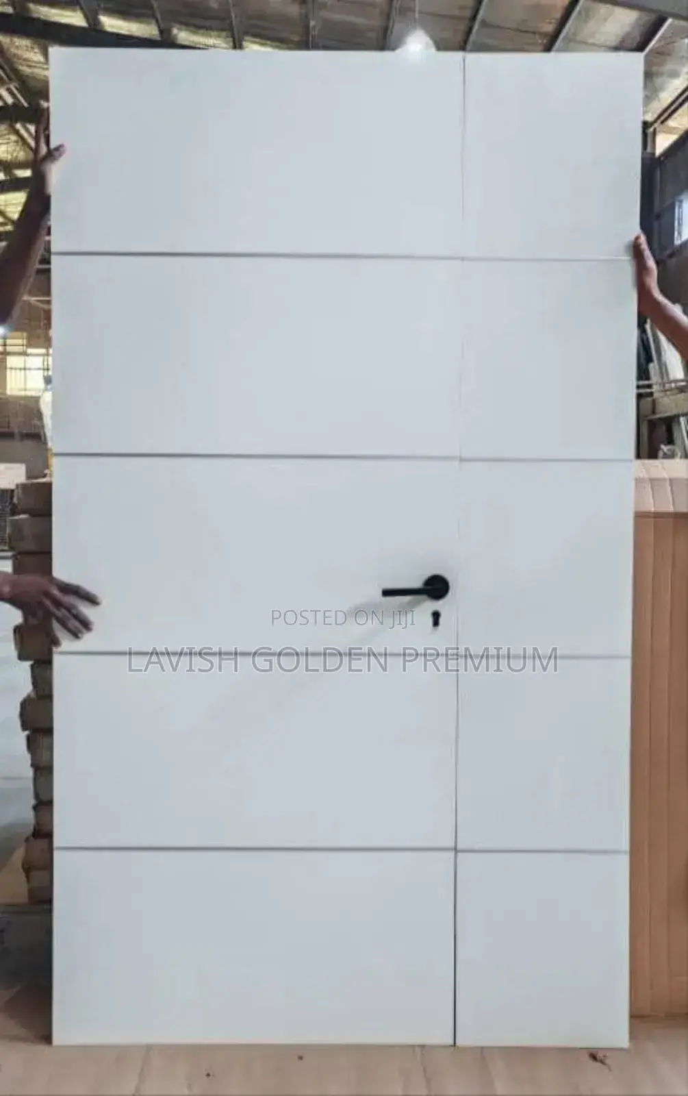 White 4ft Wooden Entrance Door