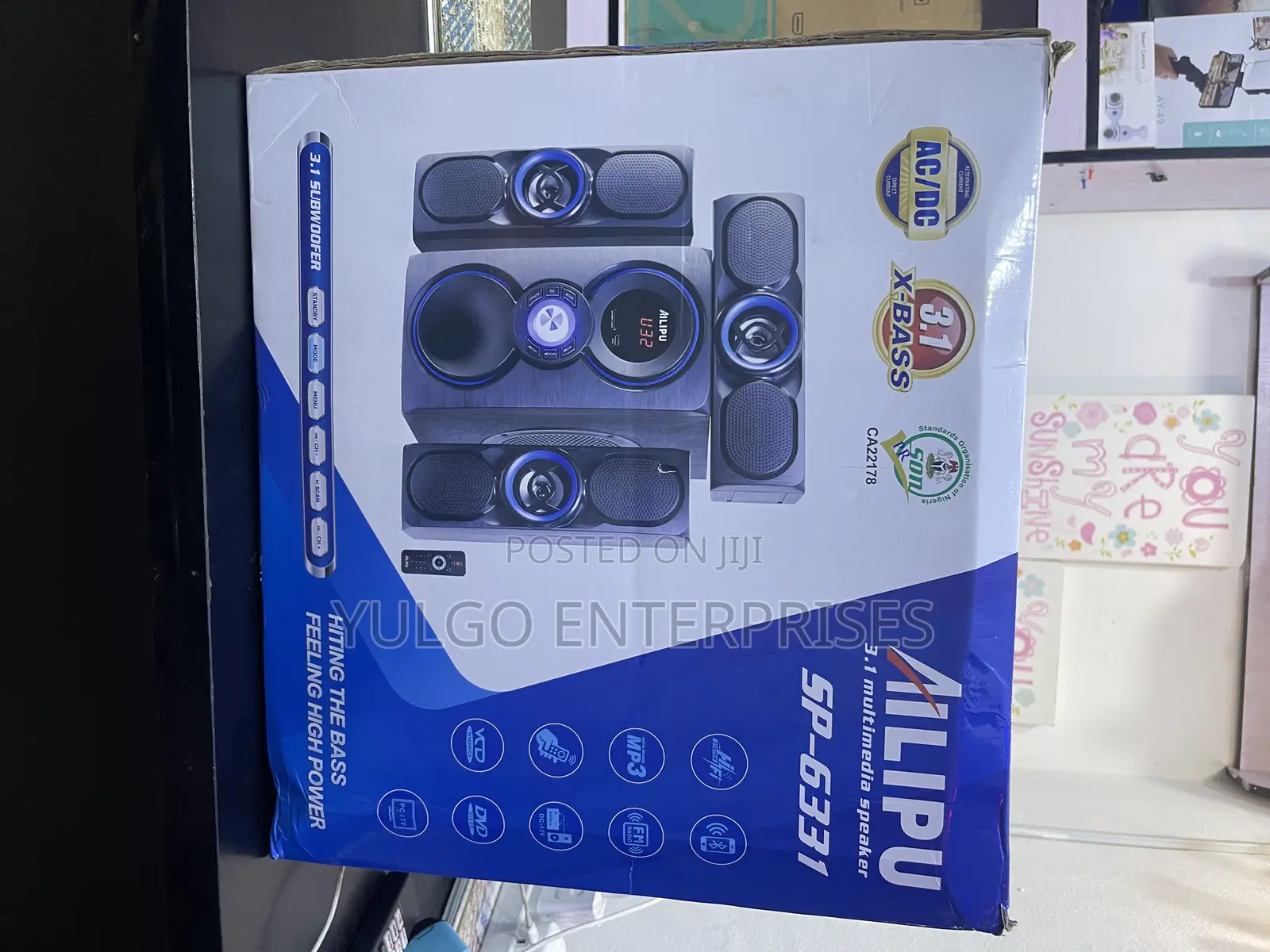 Ailipu 3.1 Channel Home Theater, Bluetooth, Sd Card, Fm Radio