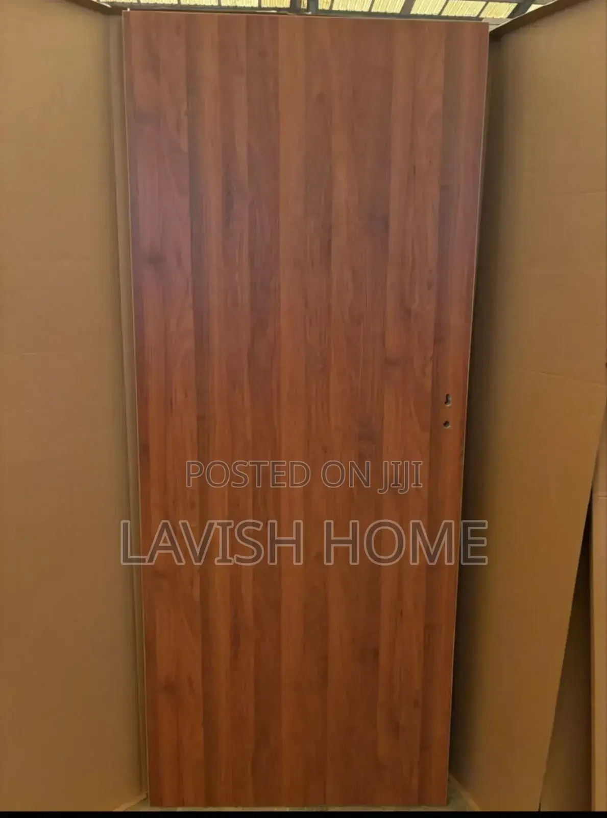 3ft HDF Wooden Door Brown