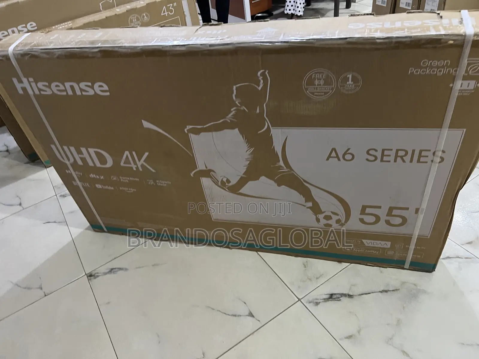 Brand New Hisense 55a6k 55” – Smart Tv With Wifi Apps