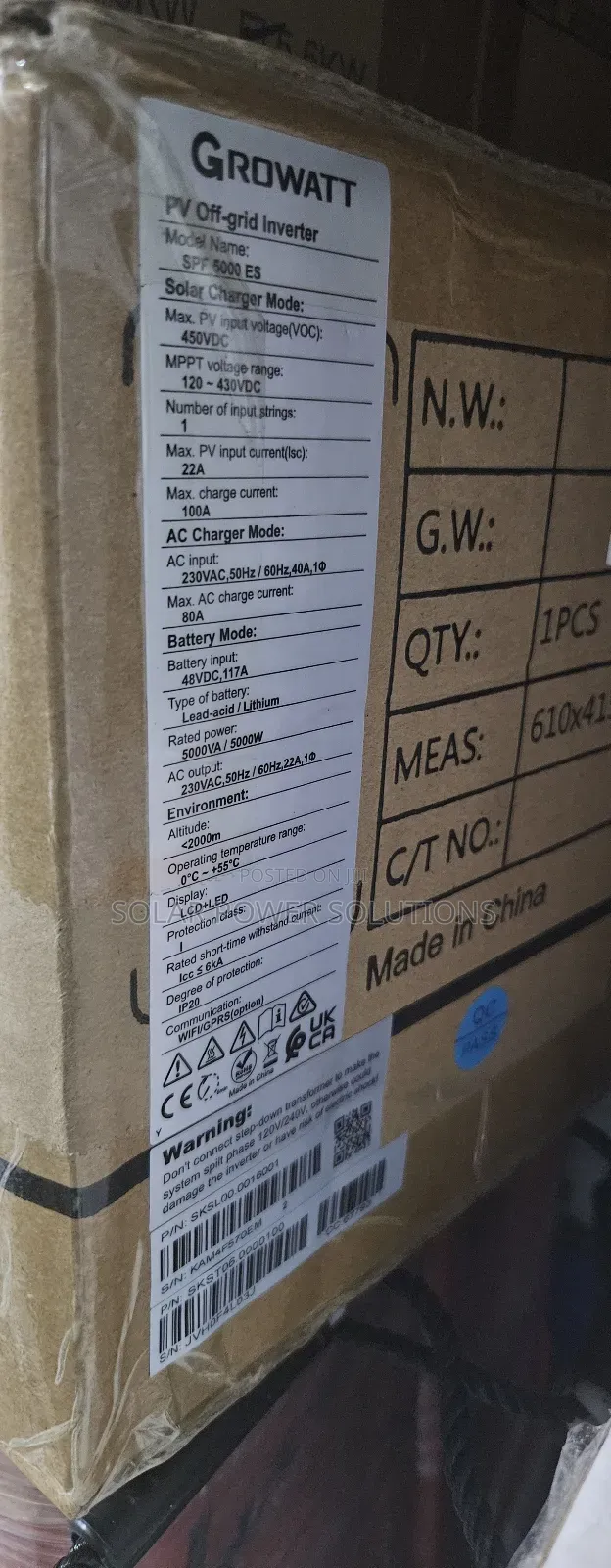 Growatts 5kwh Hybrid Inverter