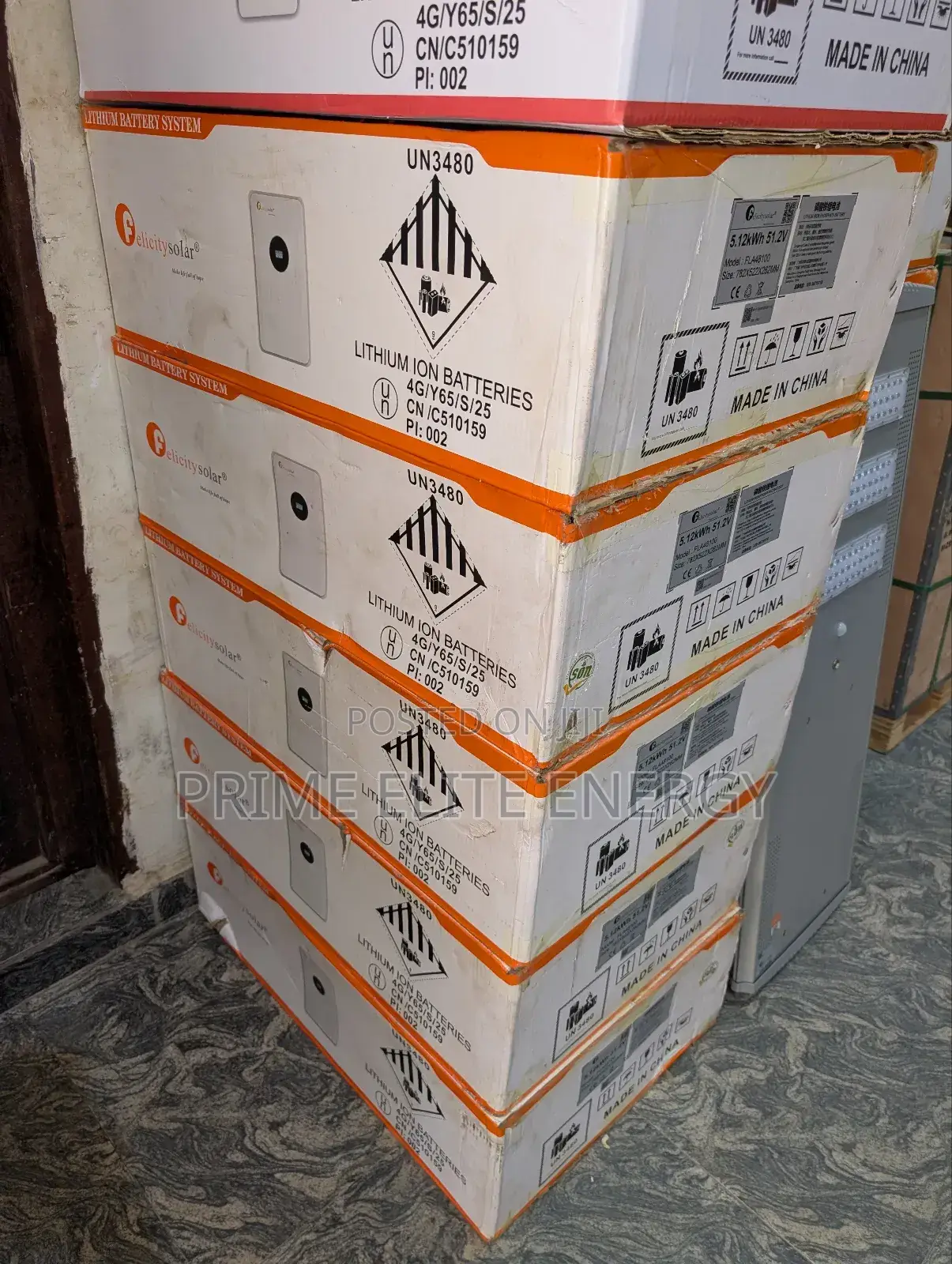 Felicity 5.12kwh Lithium Ion Battery 51.2v