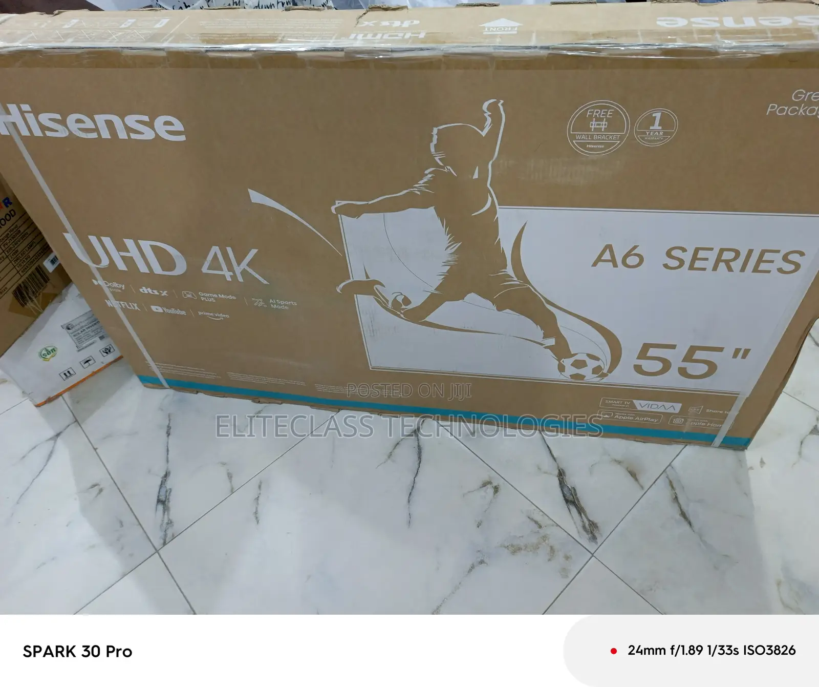 Ultra Bright View Hisense 55 Inches Smart Tv