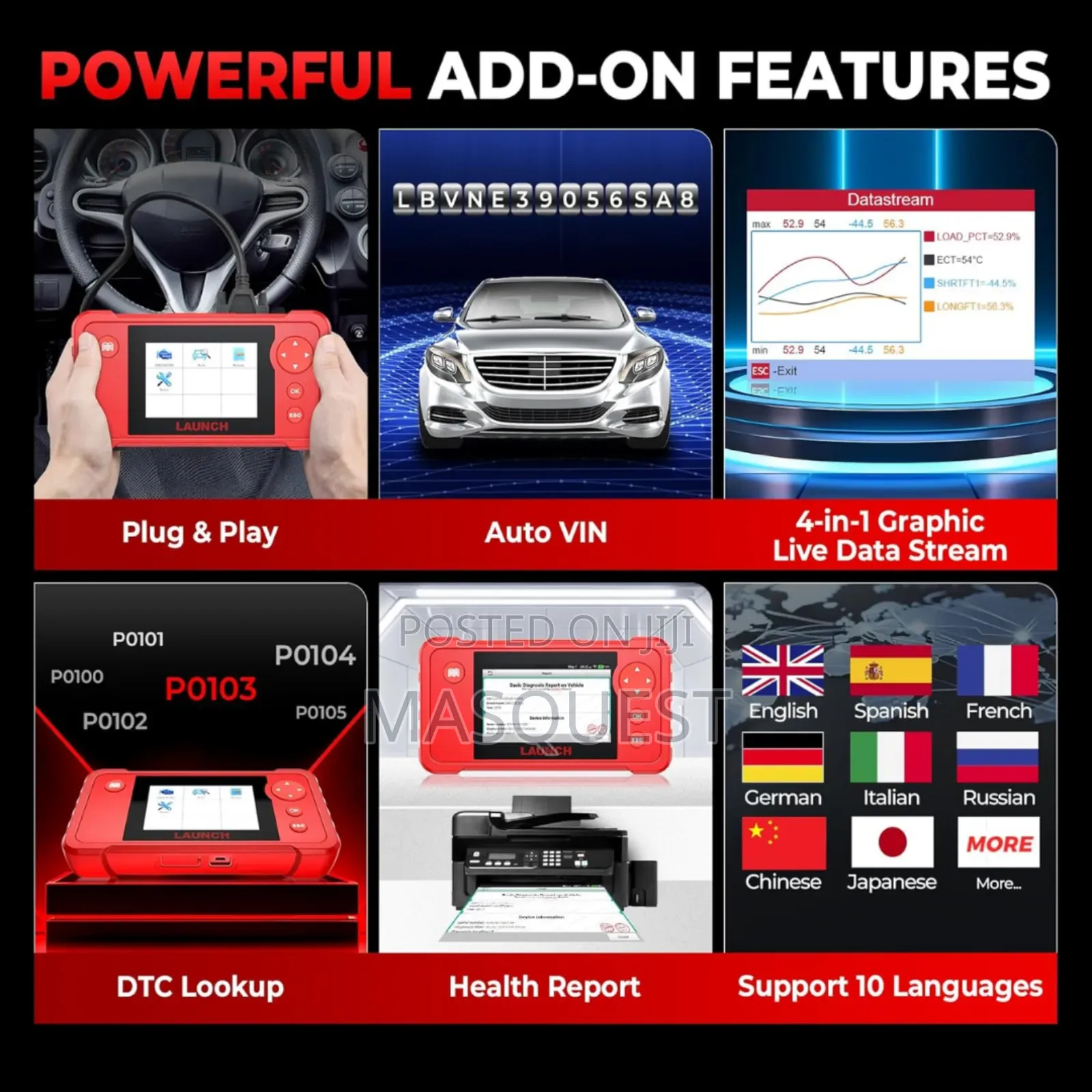 Launch Creader Vii+ V2.0