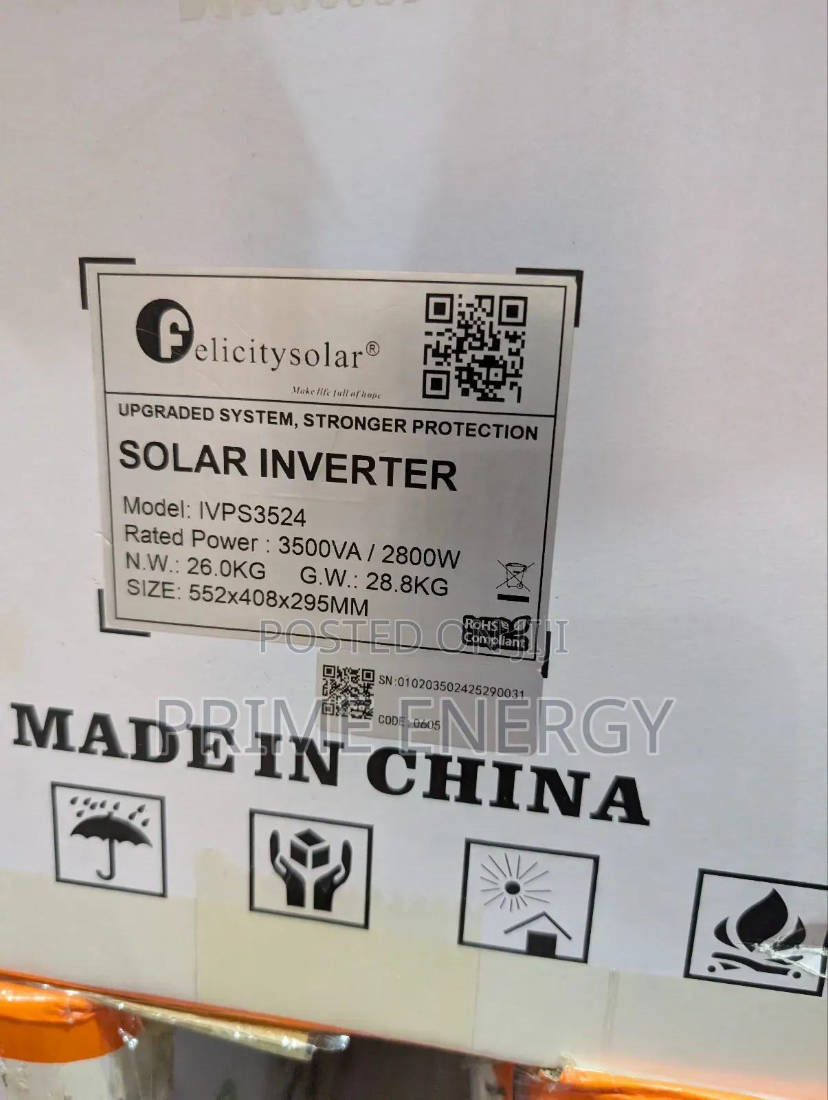Felicity 3.5kva Transformer-based Inverter 24v