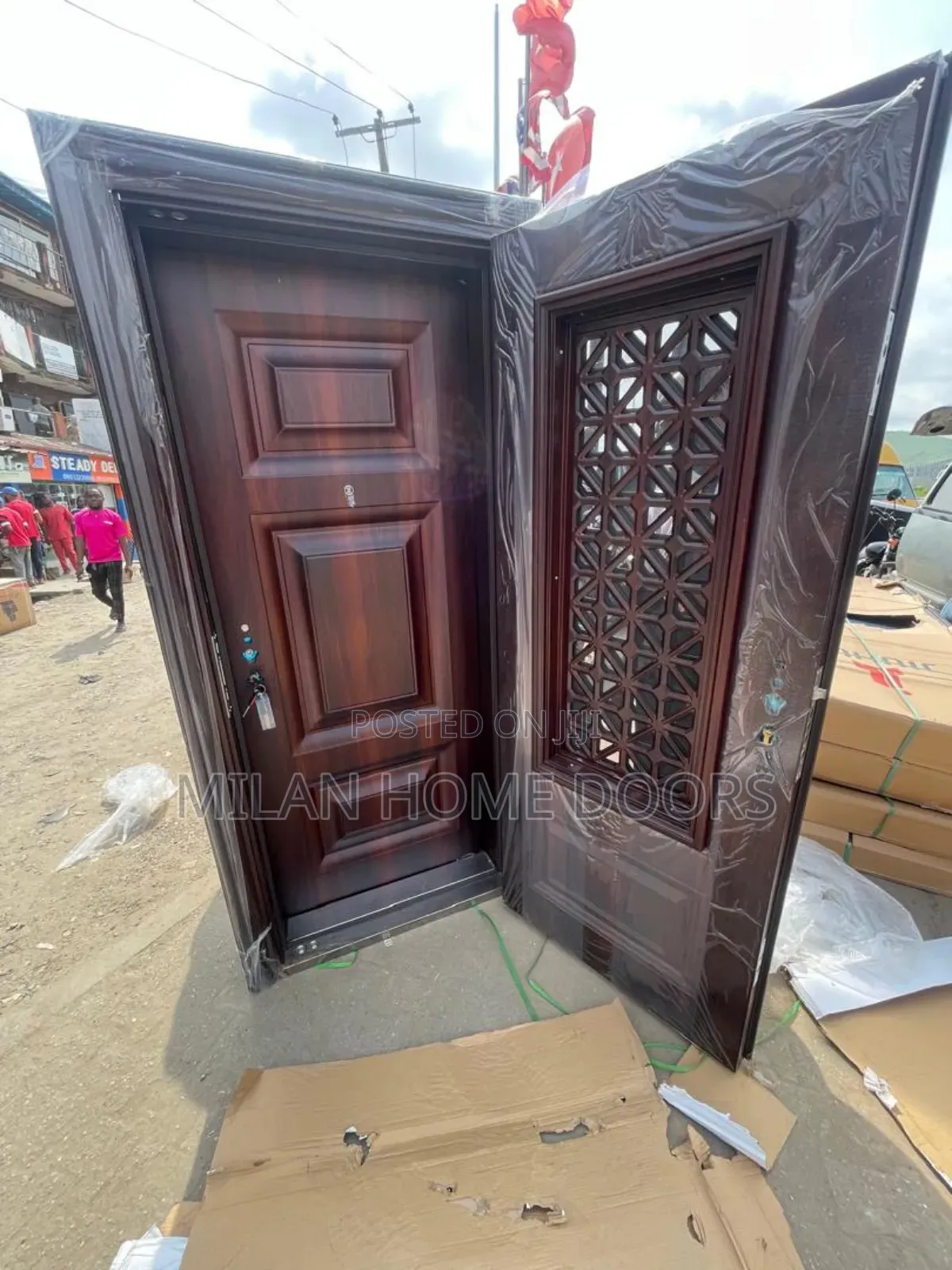 3ft By 7ft Kitchen Exit Security Door In Door.