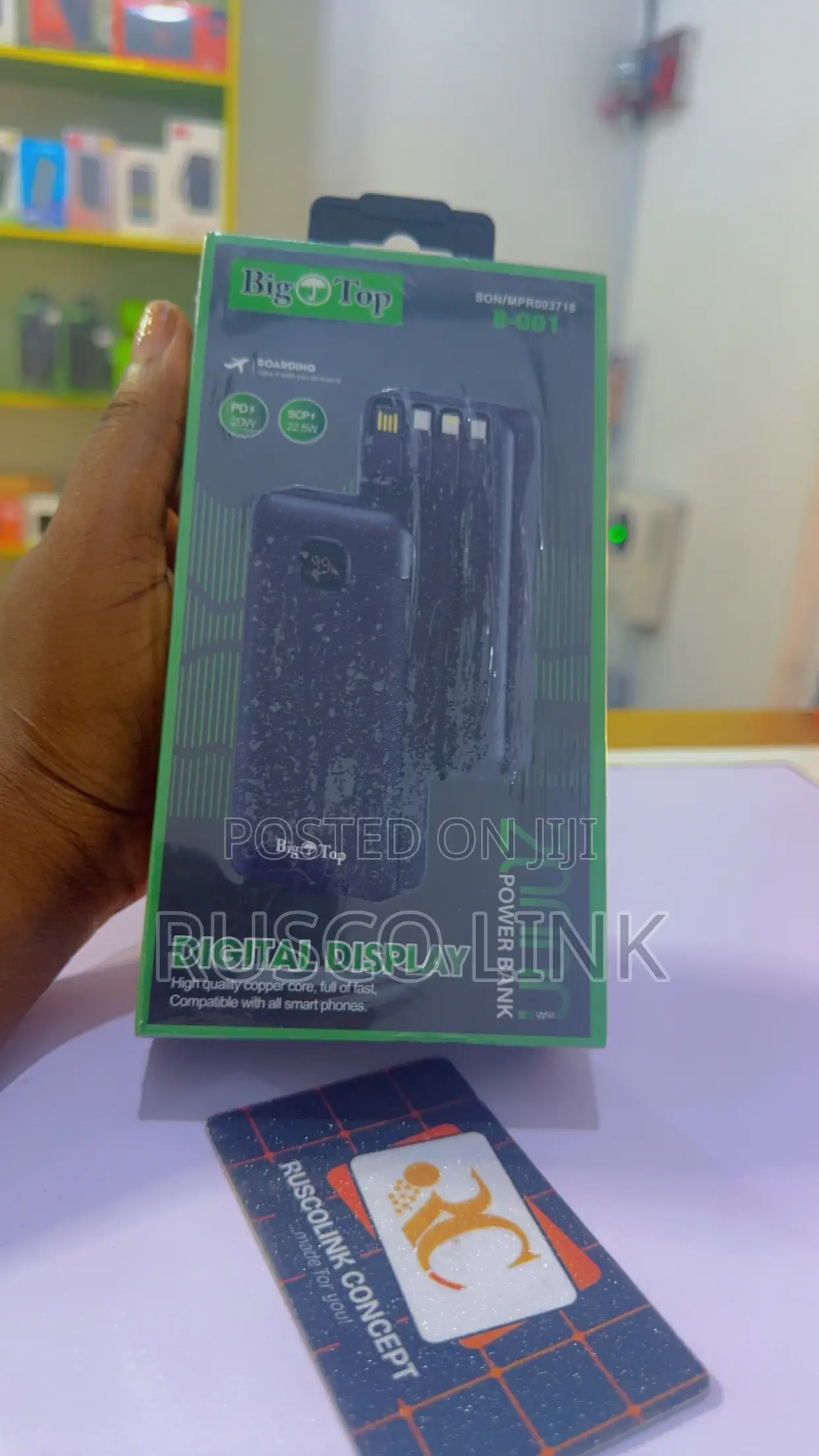 20,000mah Big Top Power Bank