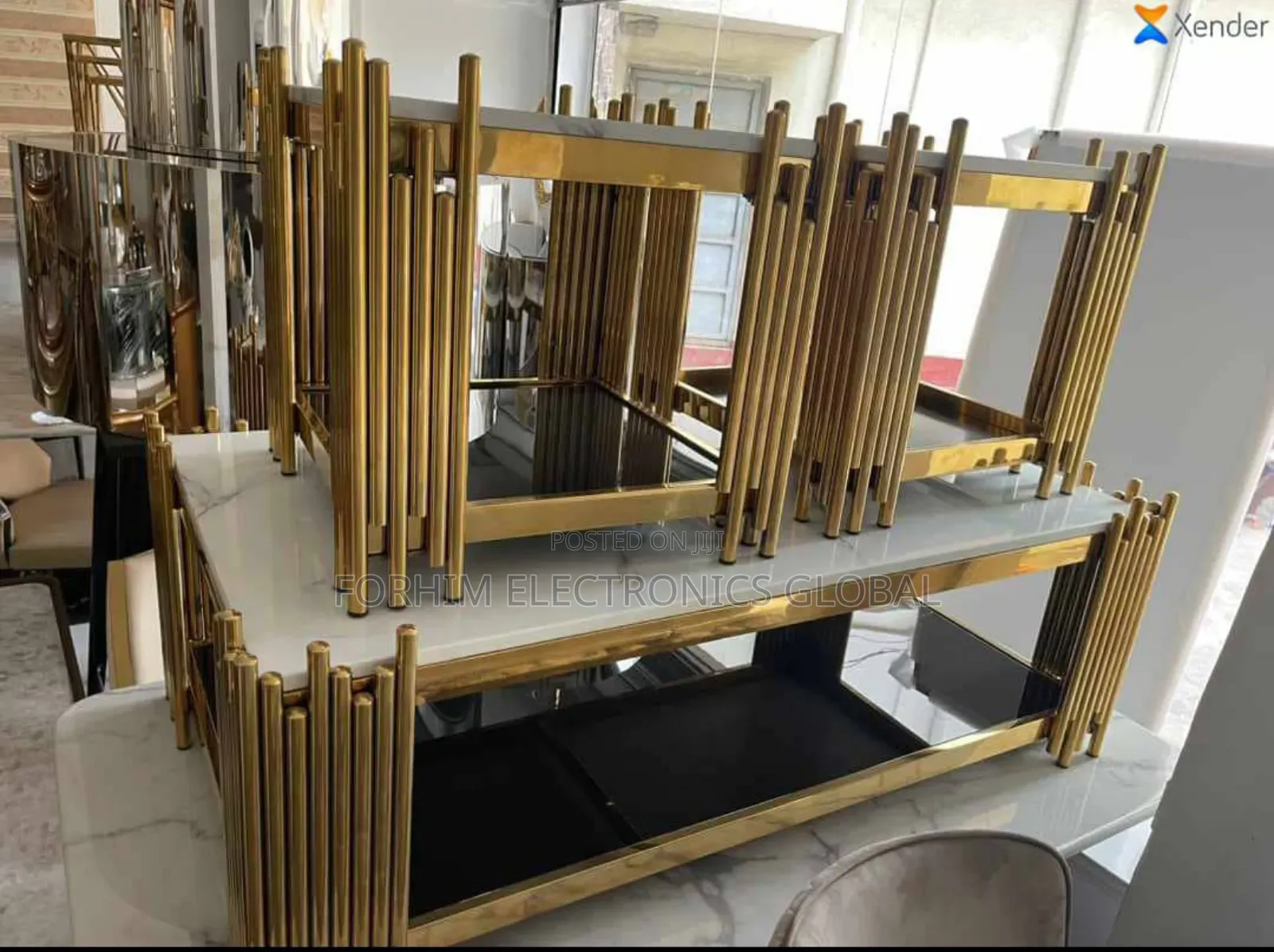 Glass Centre Table Set