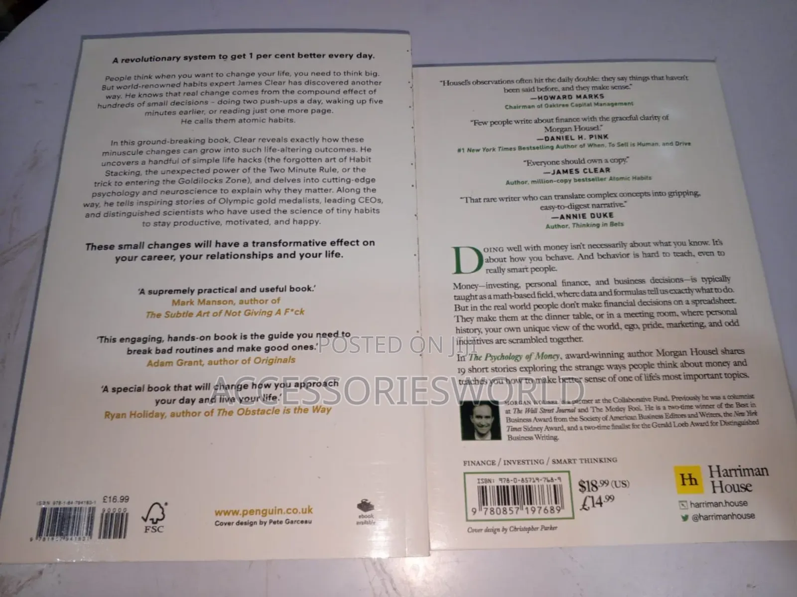 Atomic Habits James Clear And The Psychology Of Money By Morgan Bundle