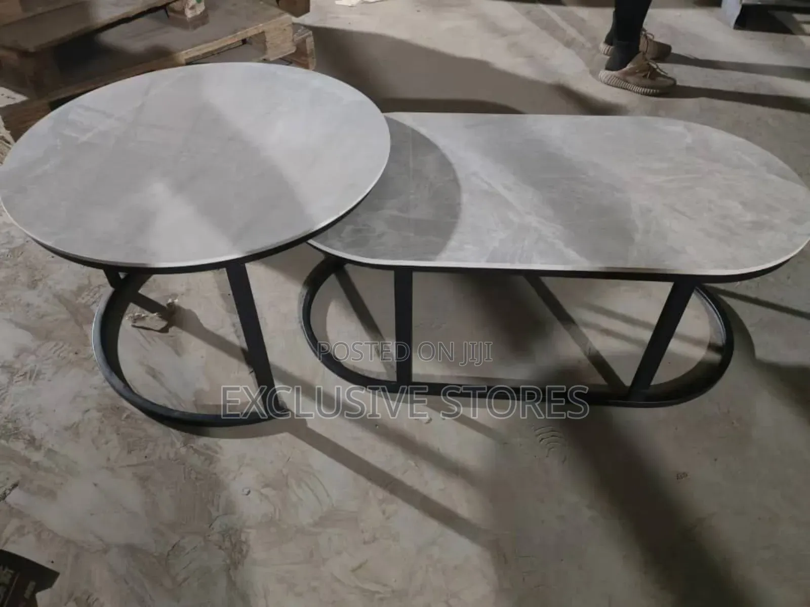 Real Marble a and B Table