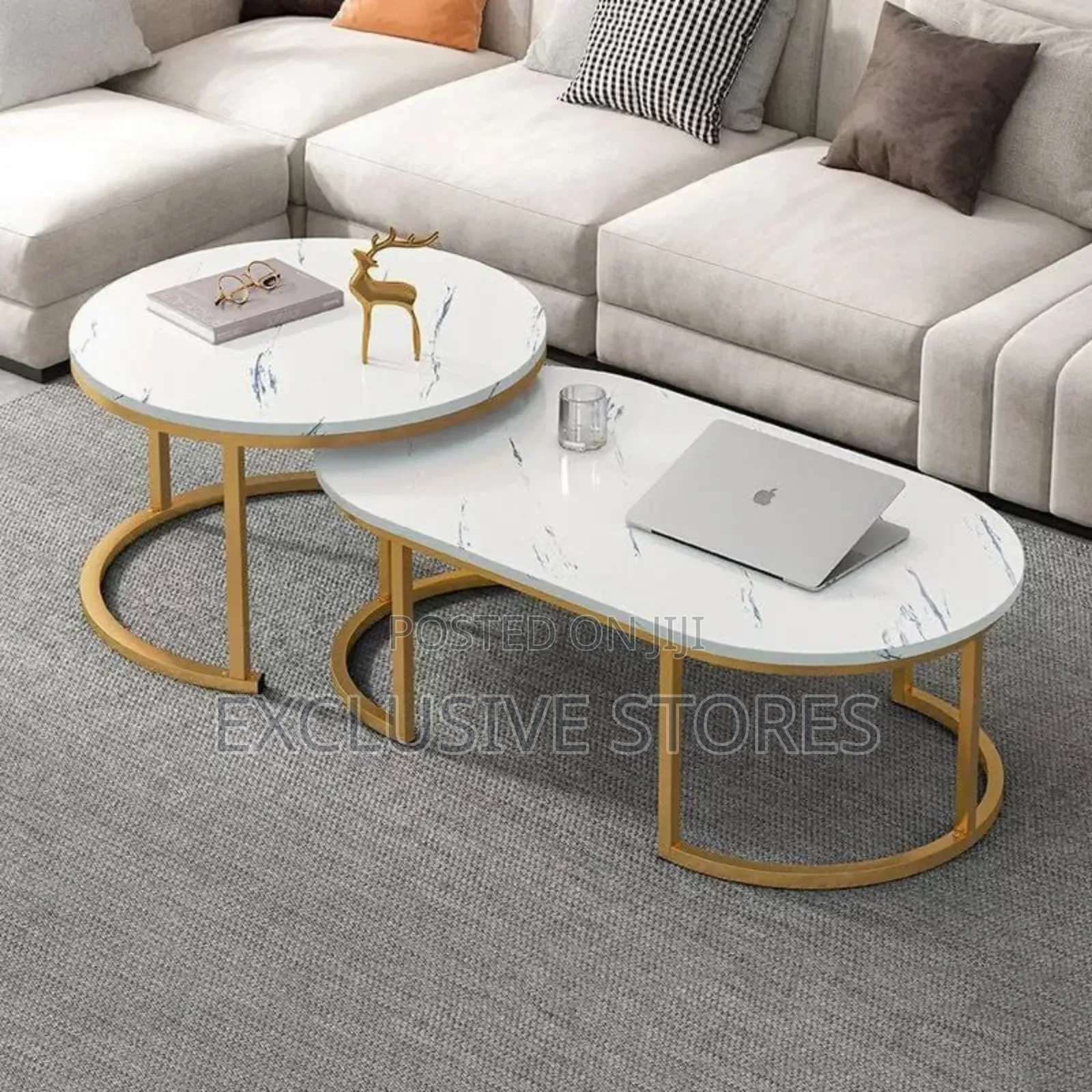 Real Marble a and B Table
