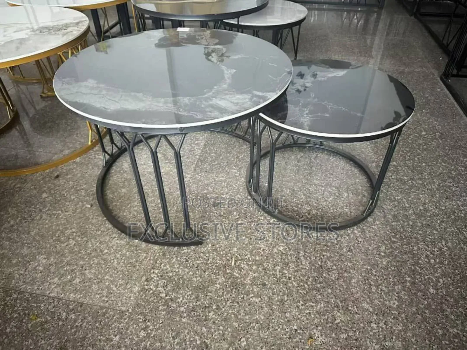 Real Marble Twin Table