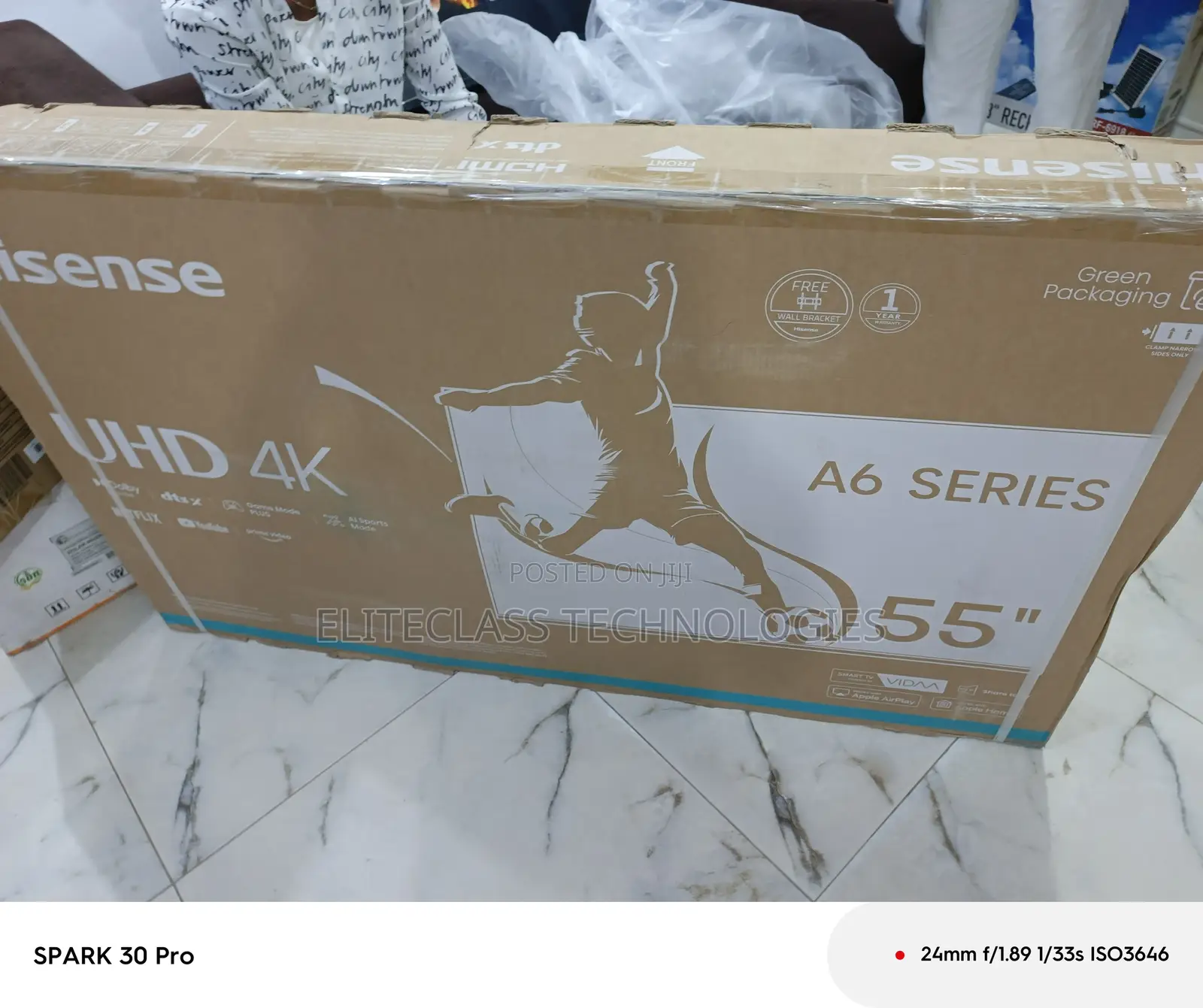 Elegant Series Hisense 55 Inches Smart Tv