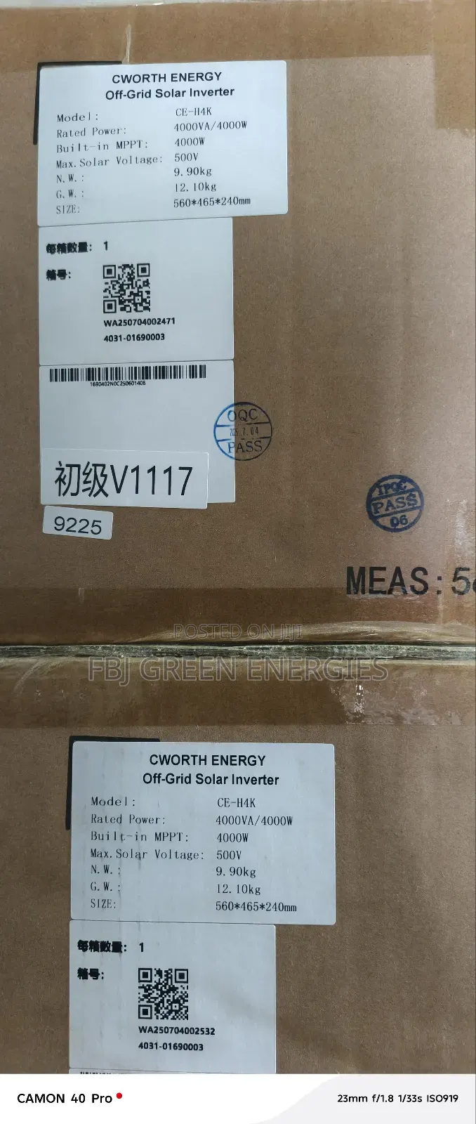 4kva 4kw 4000w Cworth Hybrid Inverter