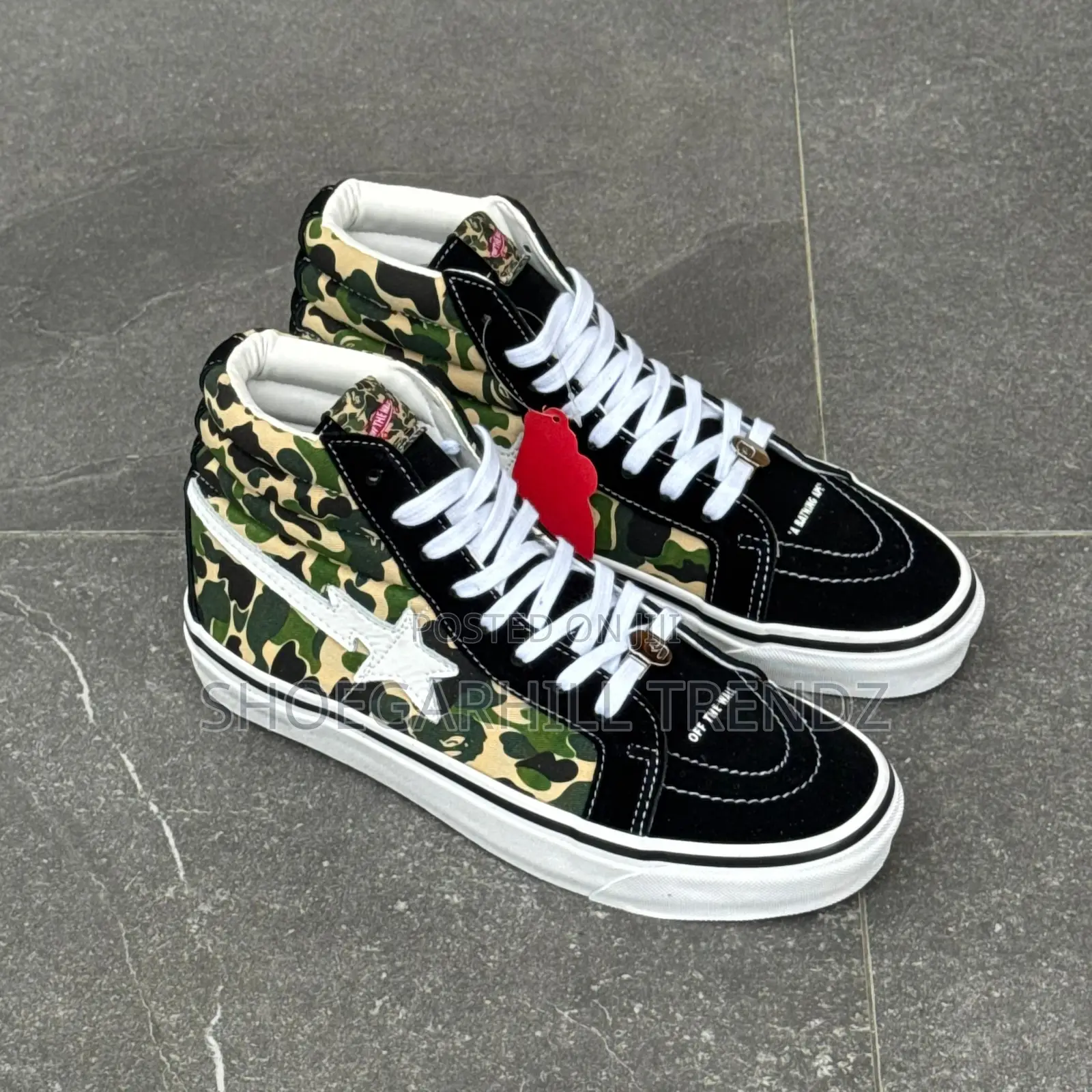 Unisex Sneakers Vans Bape X Camo Size 40-44