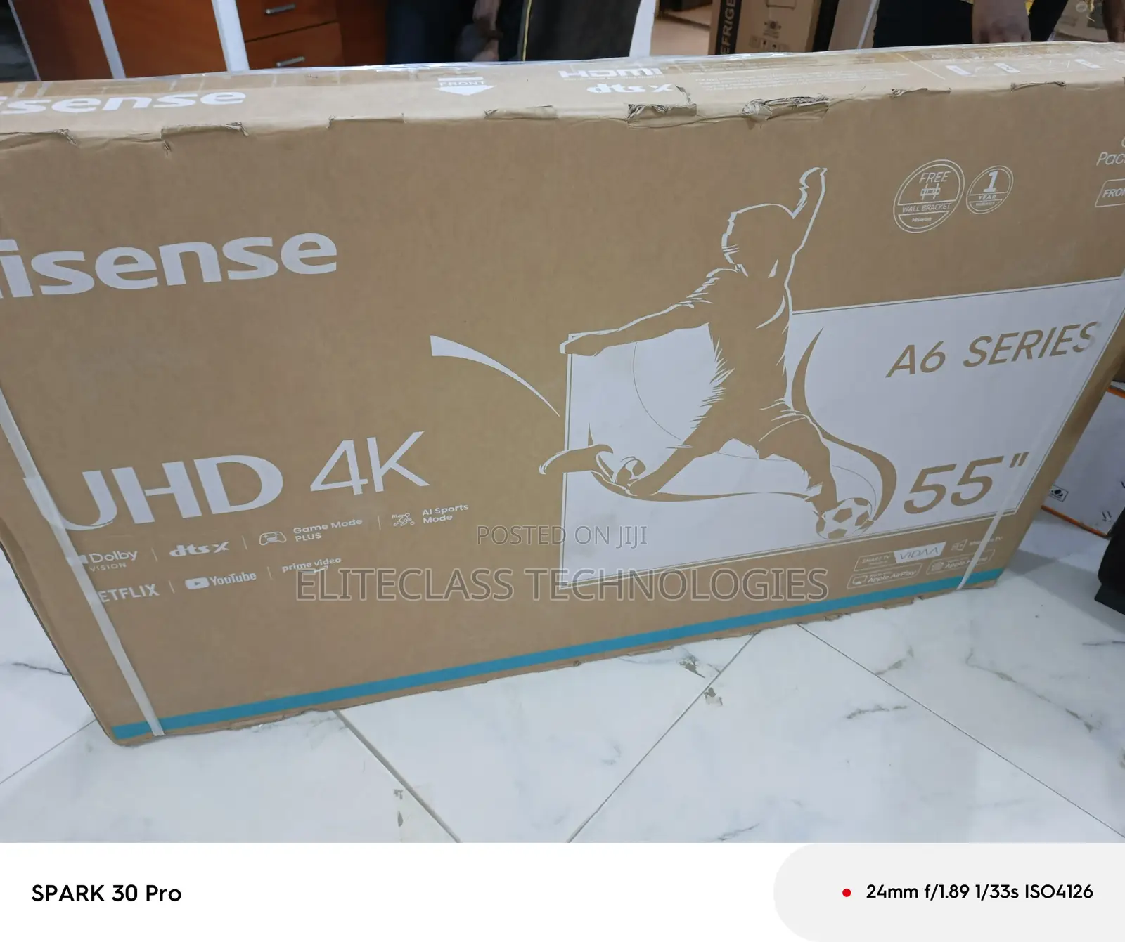 Lux Screen Hisemse 55 Inches Smart Tv
