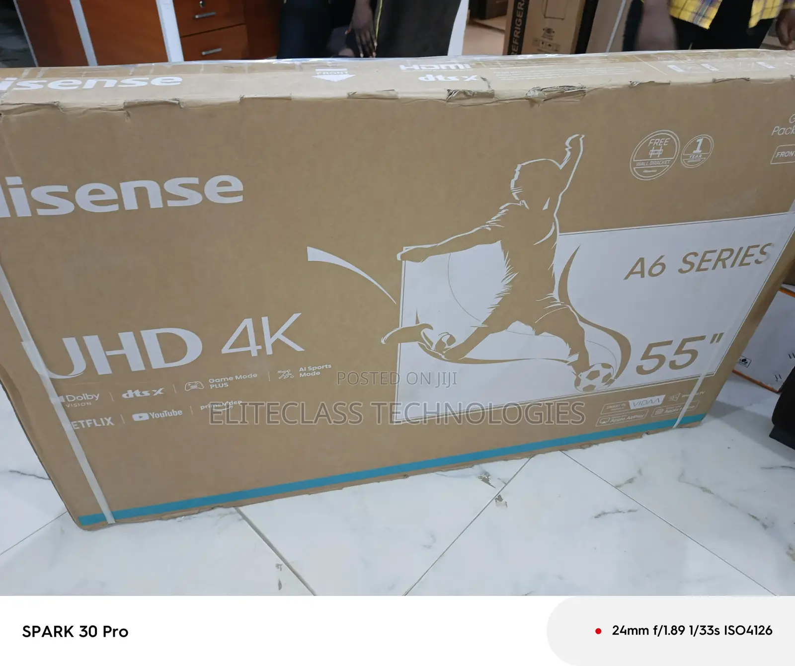 Lux Screen Hisemse 55 Inches Smart Tv