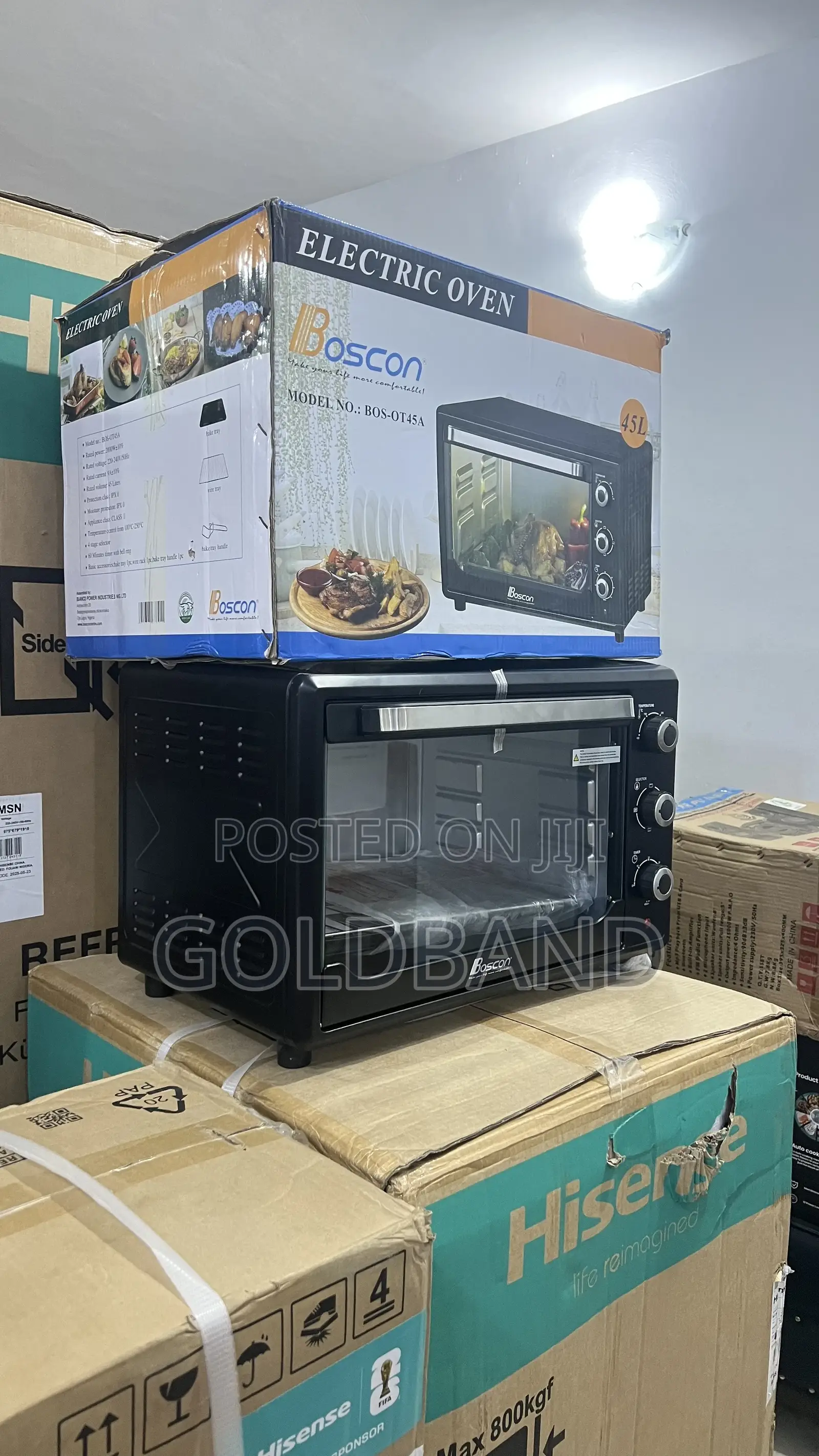 Boscon 45l Electric Oven – Fast Heating, Easy Operation
