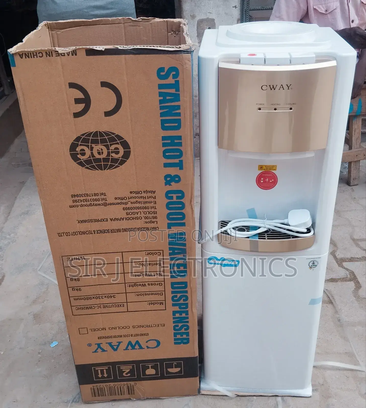 Brand New Cway Hot And Cold Water Dispenser + Warranty