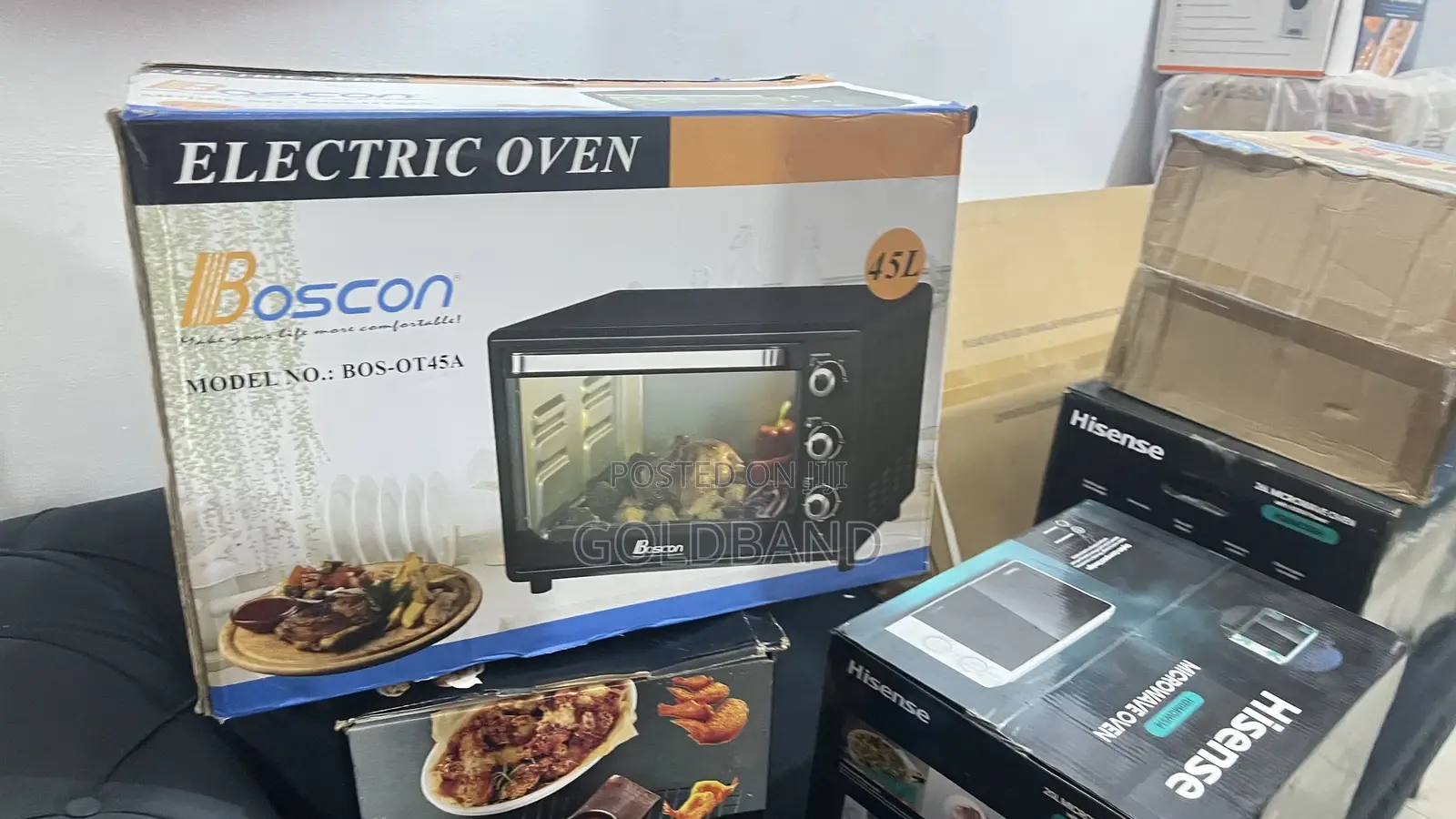 Boscon 45l Electric Oven – Large Capacity Countertop Model