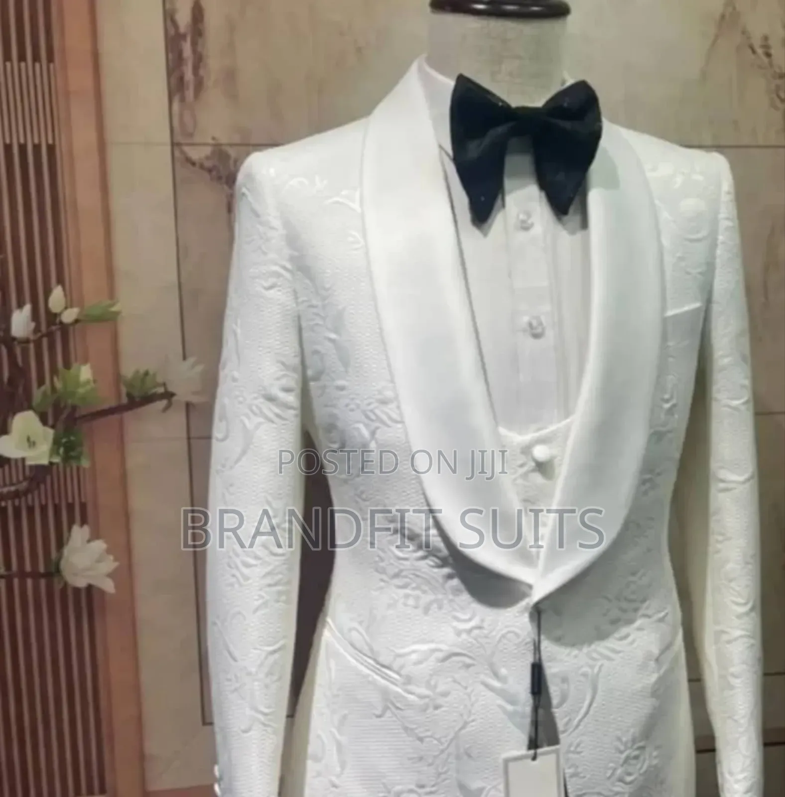 Luxury Jacquard Double Breasted Tuxedo