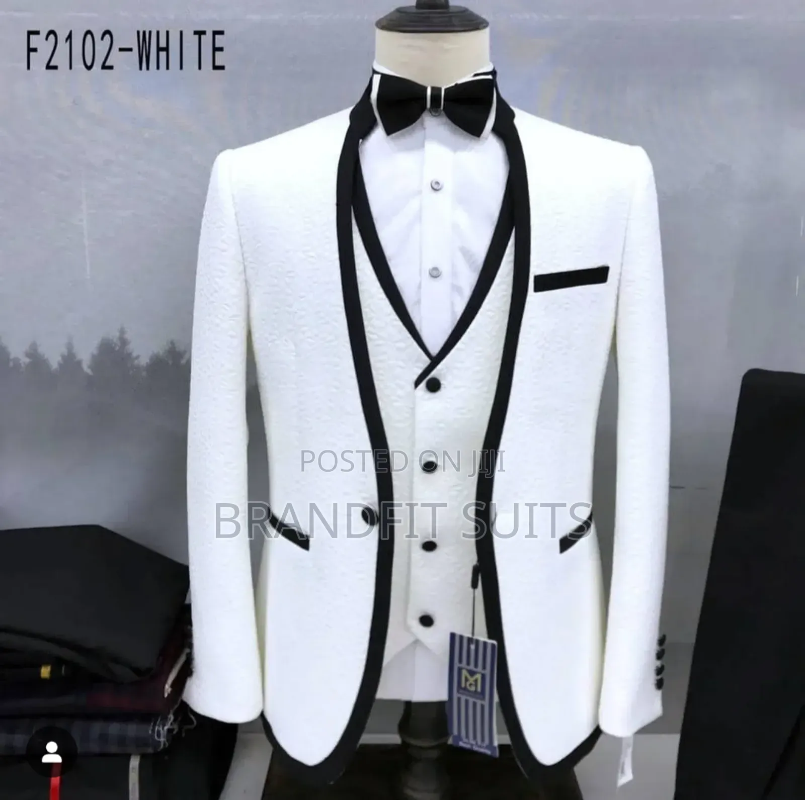 Luxury Jacquard Double Breasted Tuxedo