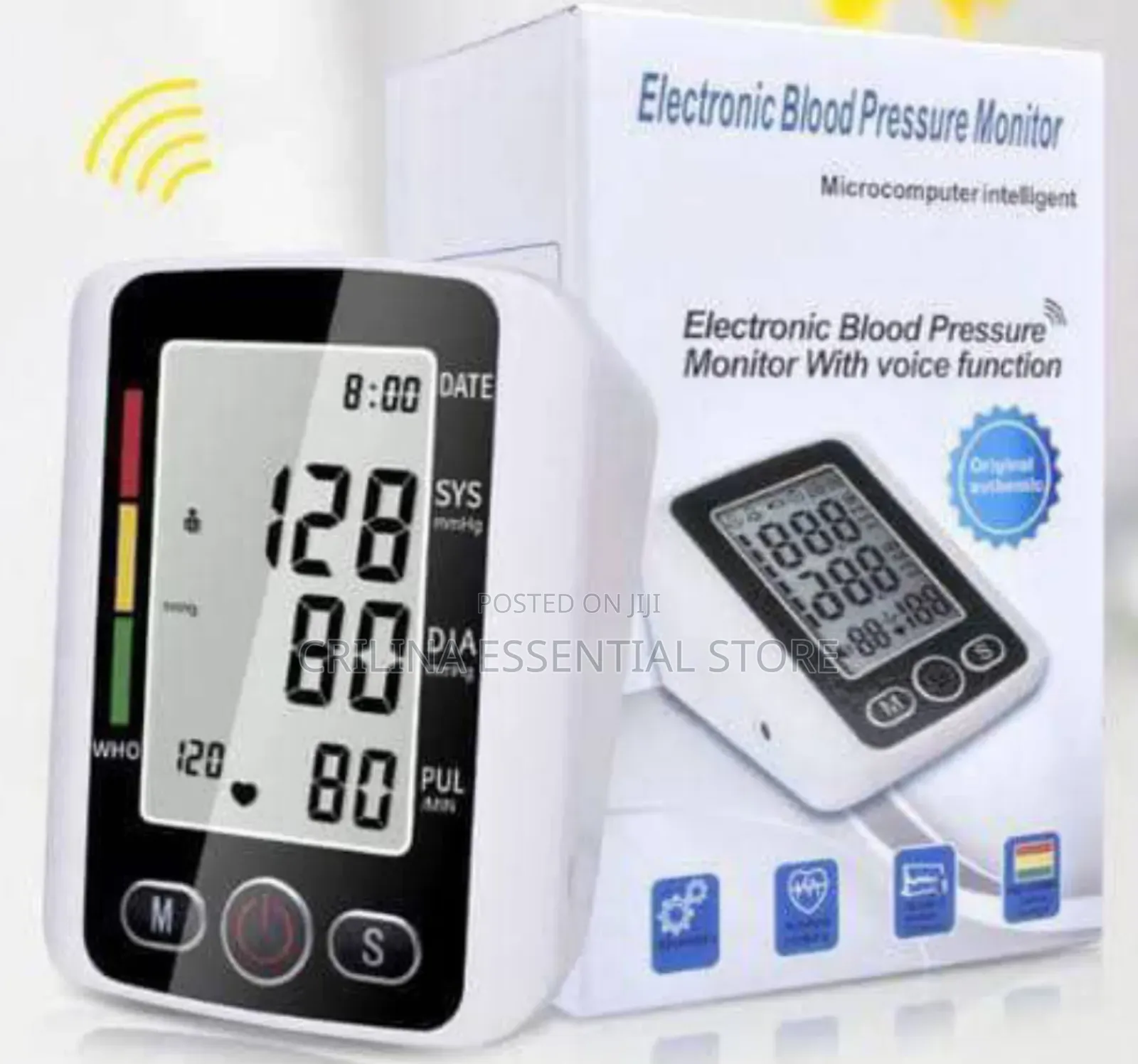 Electronic Blood Pressure Monitor With Voice Function
