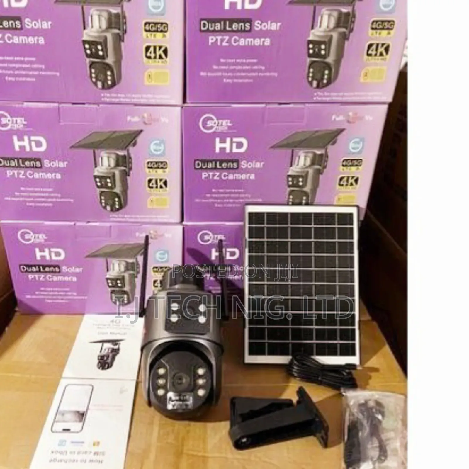 Ubox Dual Lens 4g Solar Camera