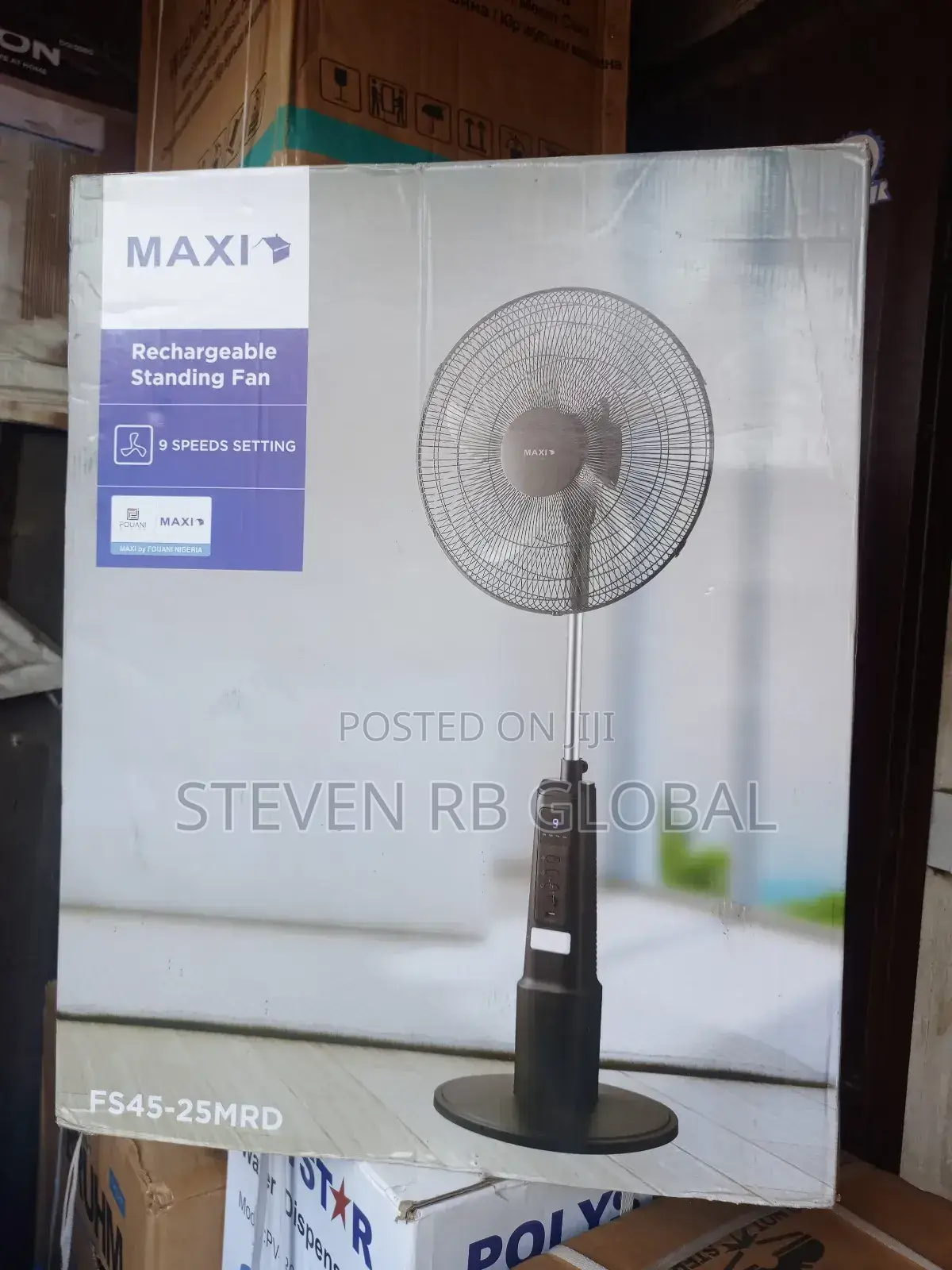 Maxi 18-Inch Standing Rechargeable Fan (Fan45-25mrd)