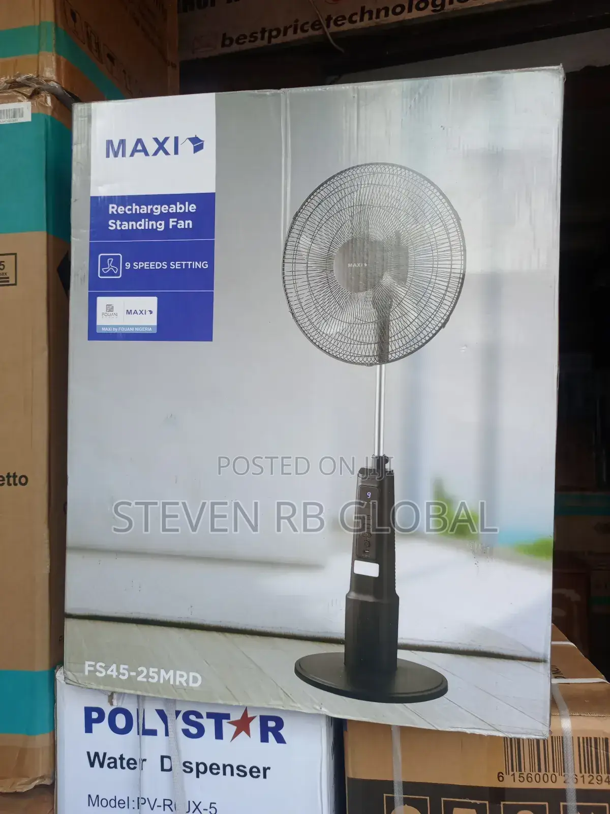 Maxi 18-Inch Standing Rechargeable Fan (Fan45-25mrd)