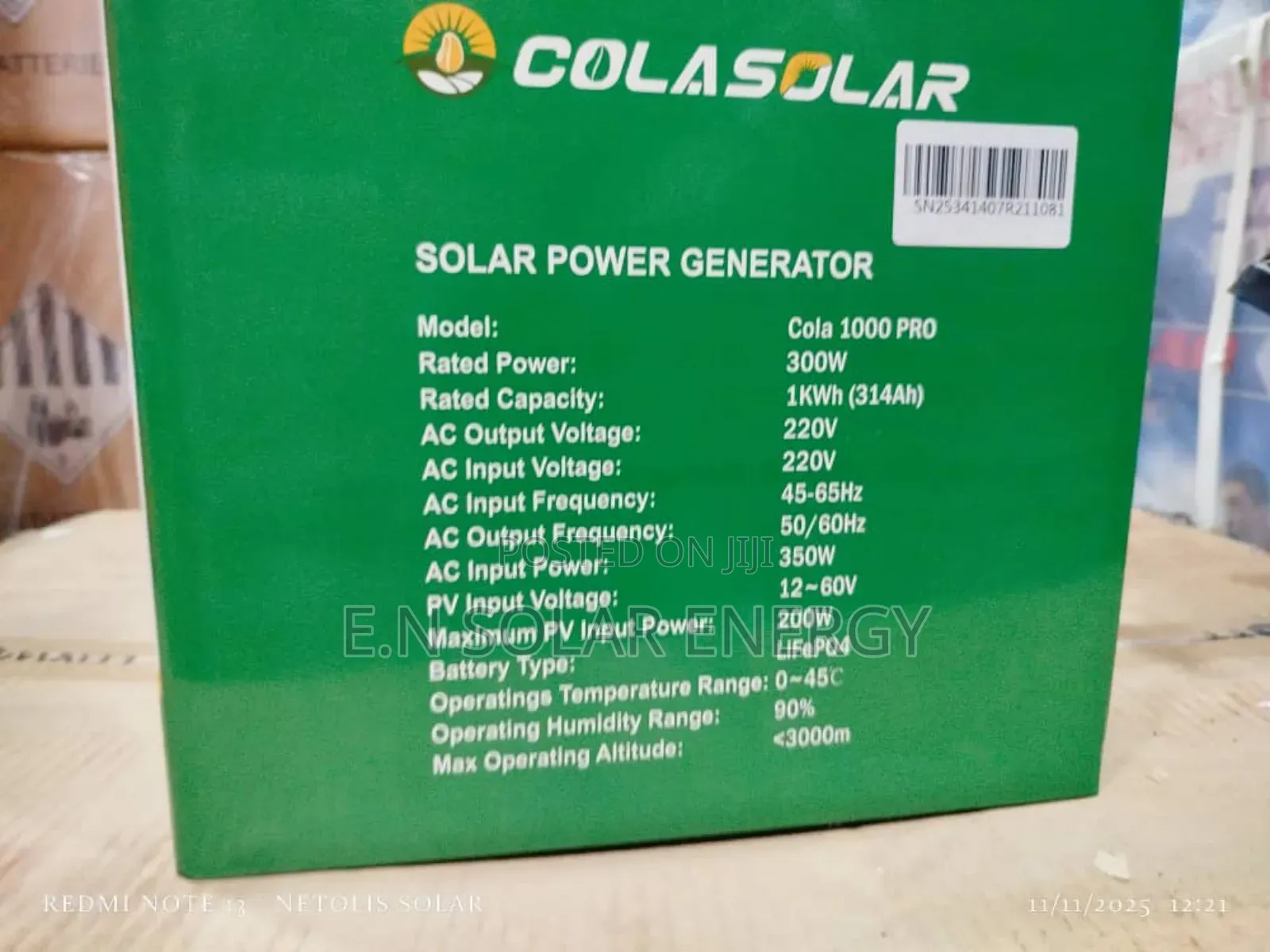 Colar 1000 Pro Solar Generator Available Now