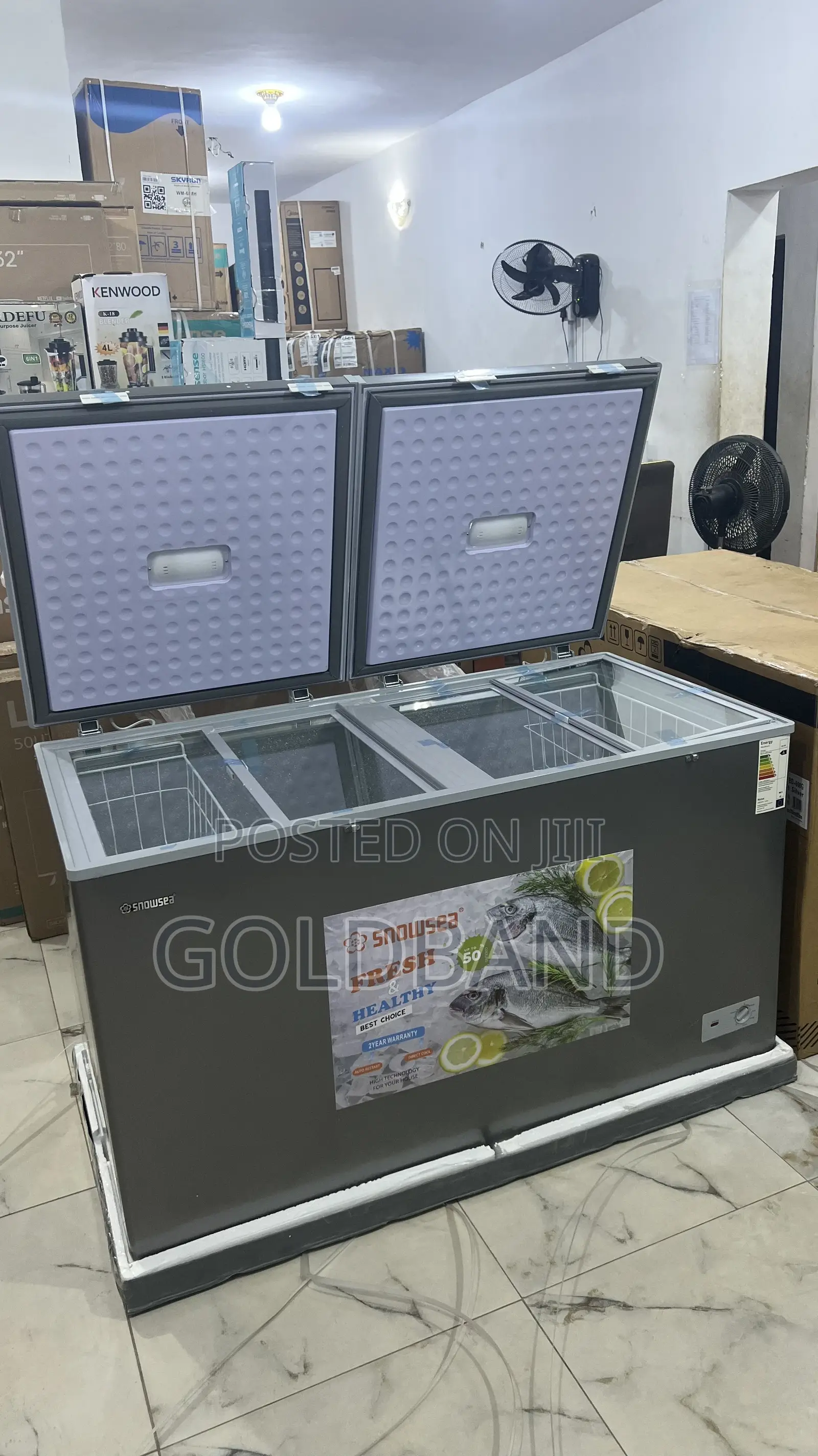 Snowsea Bd600 Chest Freezer – Dual Door Deep Freezer for Storage