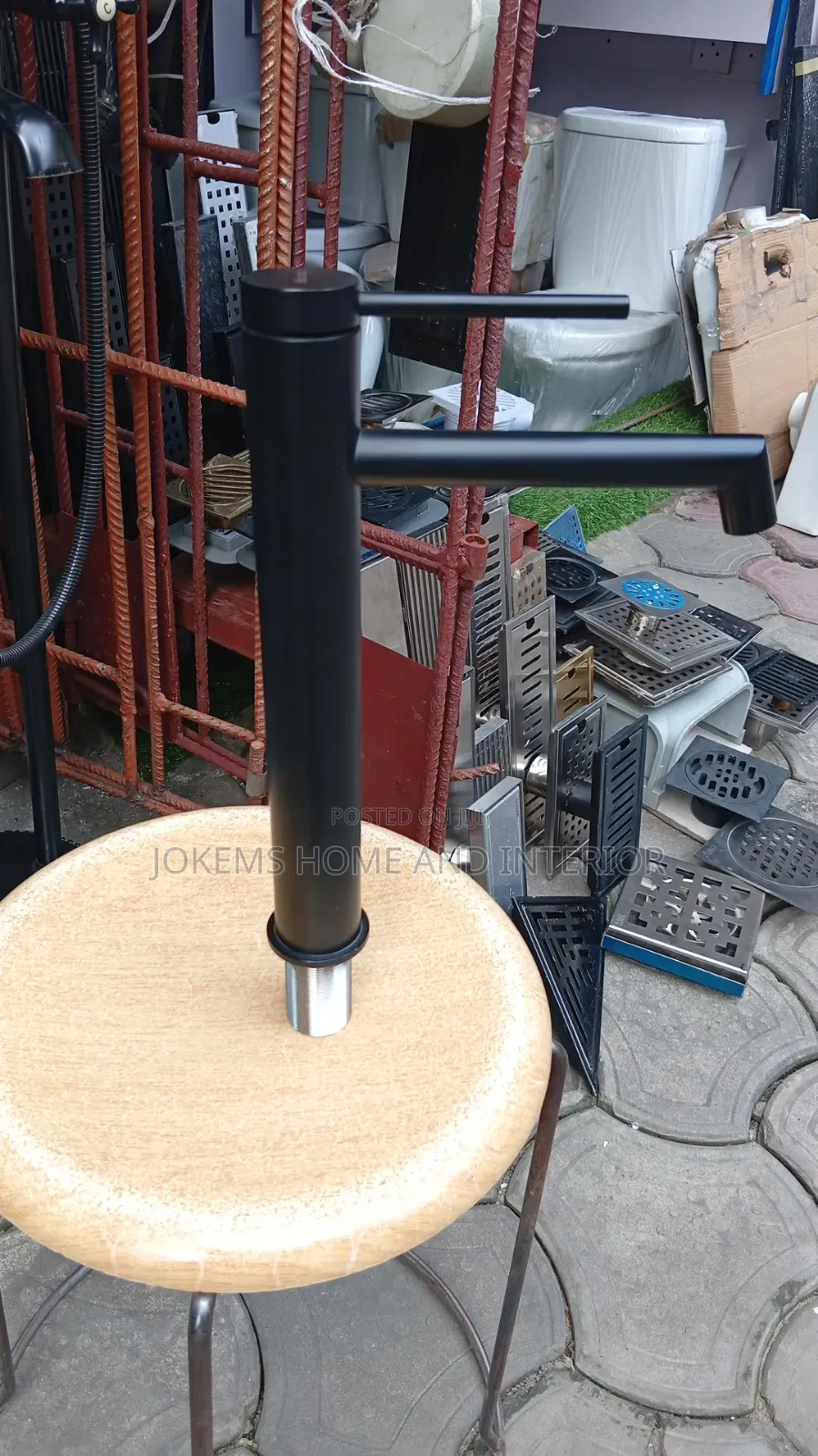 Black Basin Mixer for Counter Basin