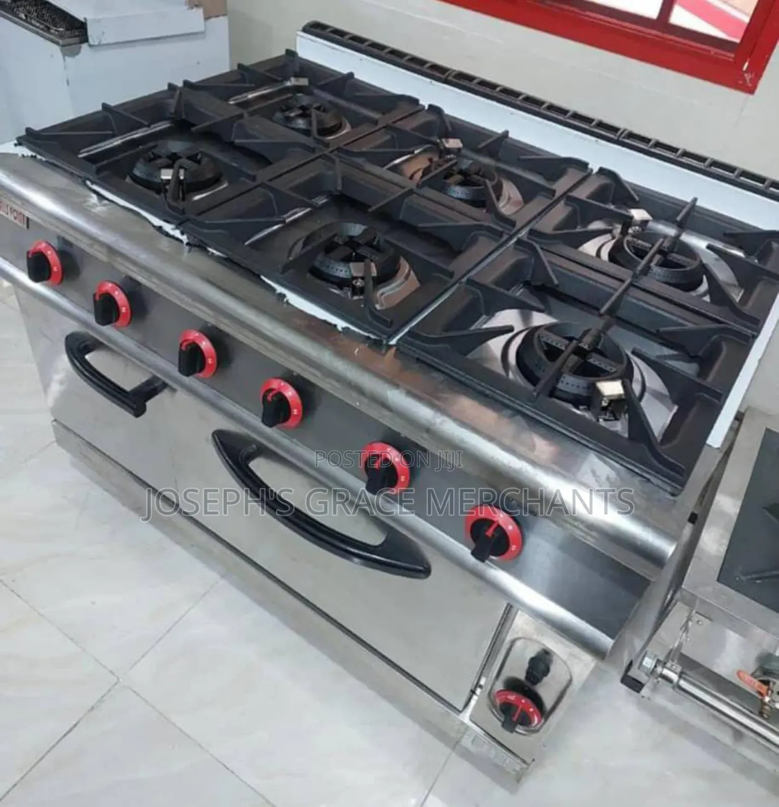 6 Bunner Industrial Gas Cooker With Oven