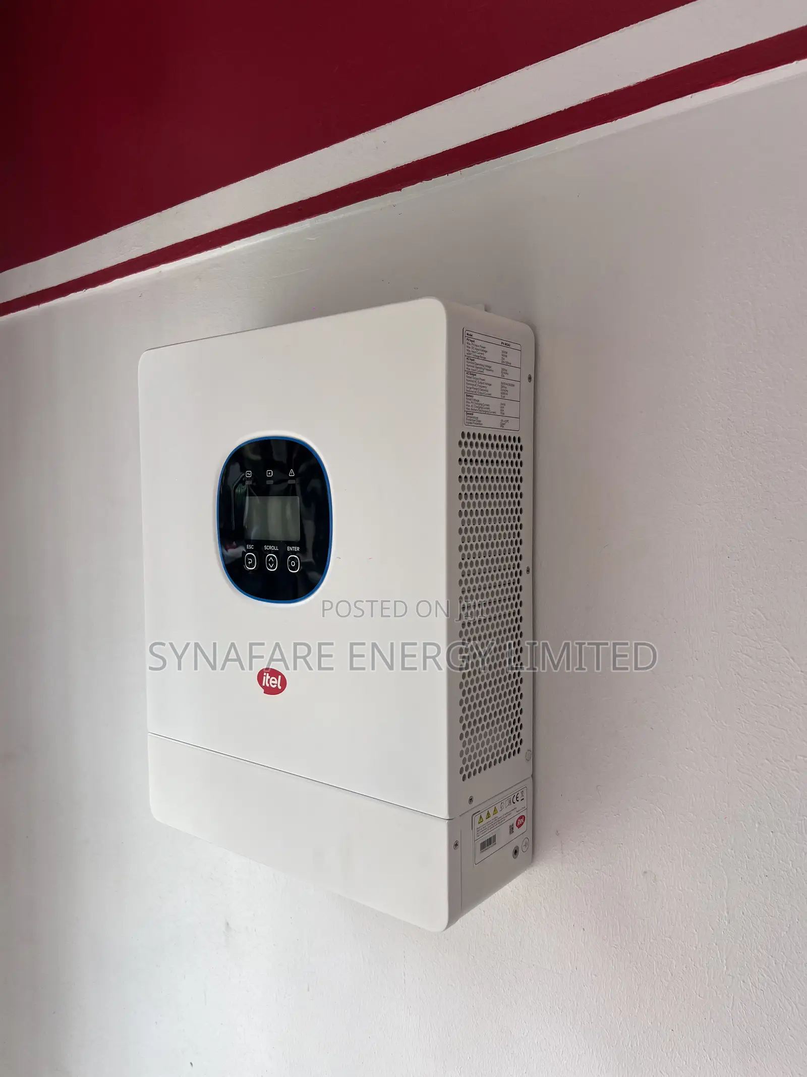 Itel 1.5kw (1500w) Inverter Hybrid 12v Ip54 1phase Ipv-1k512u