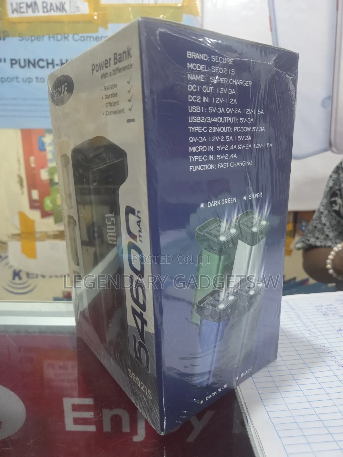 54,600mah Powebank With 100w Fast Charge For Laptop And Extension Spac
