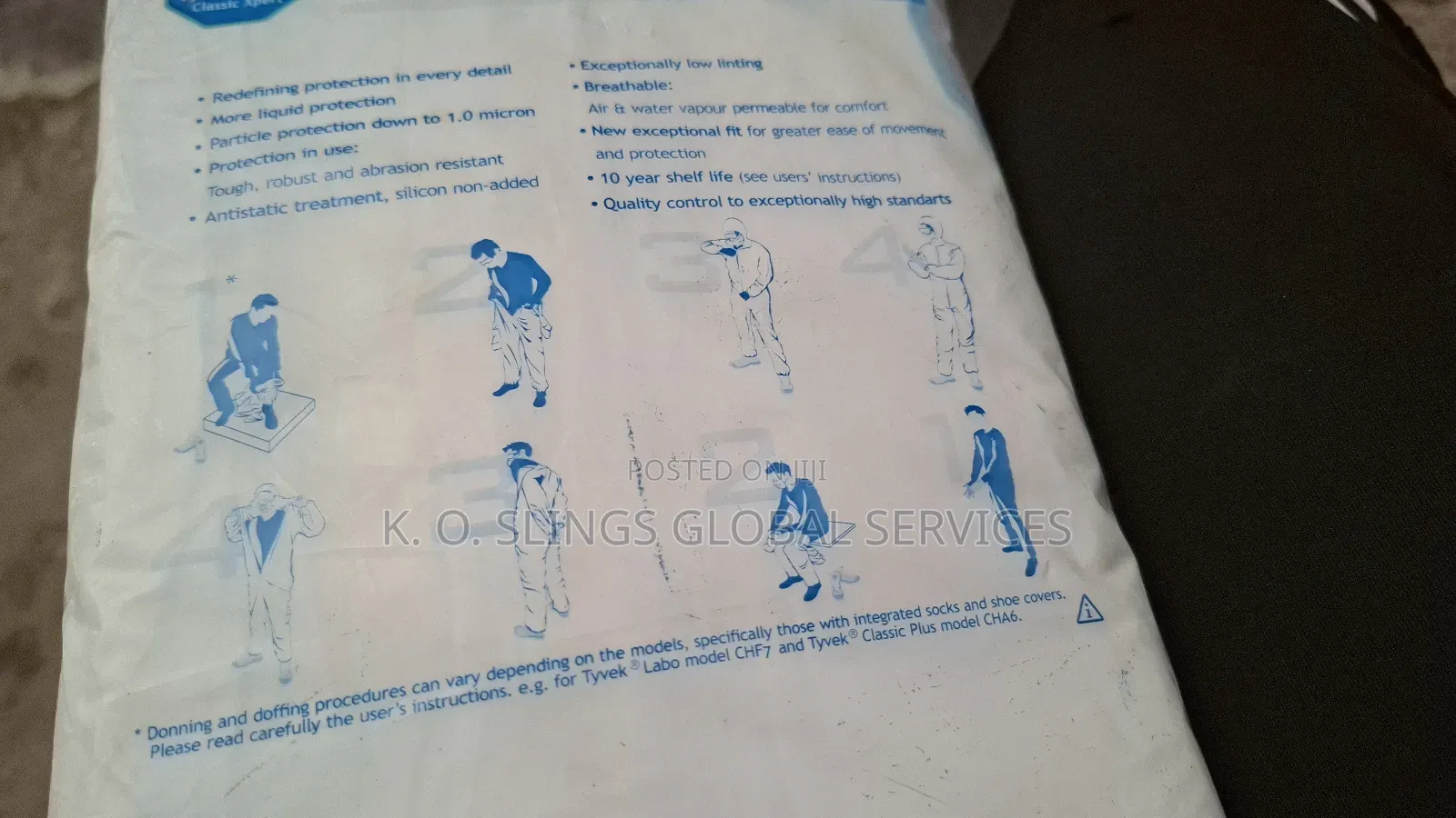 Tyvek Safety Coverall