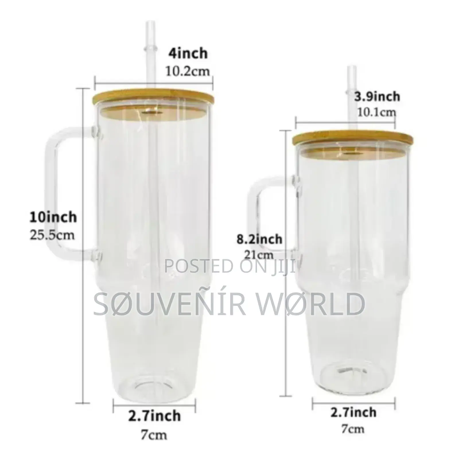 Glass Cup With Bamboo Cover