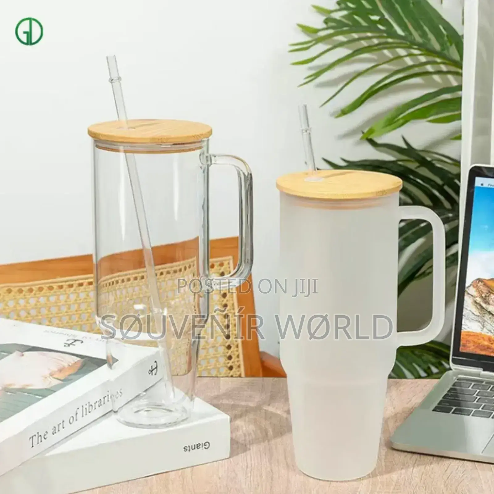 Glass Cup With Bamboo Cover