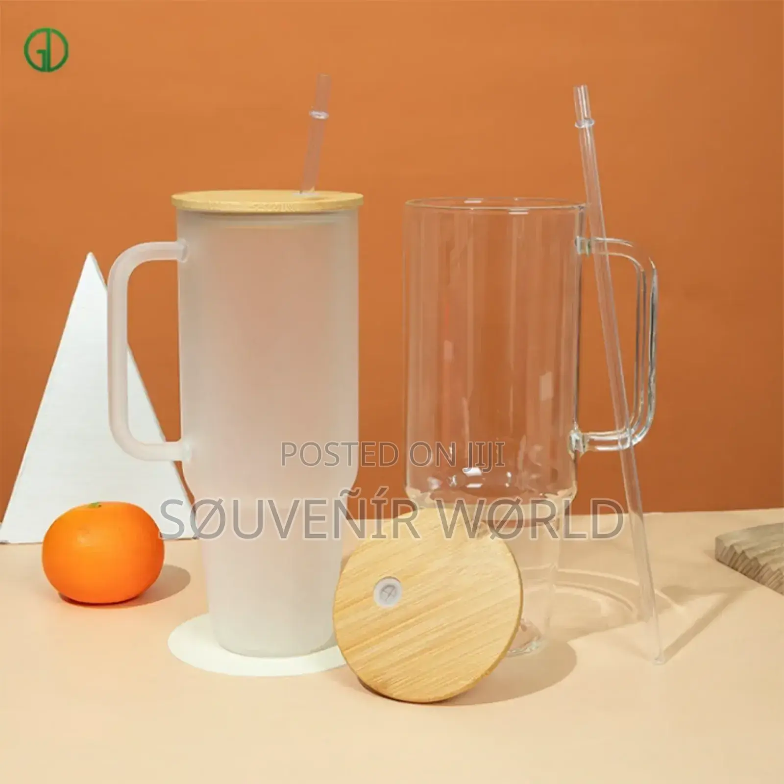 Glass Cup With Bamboo Cover