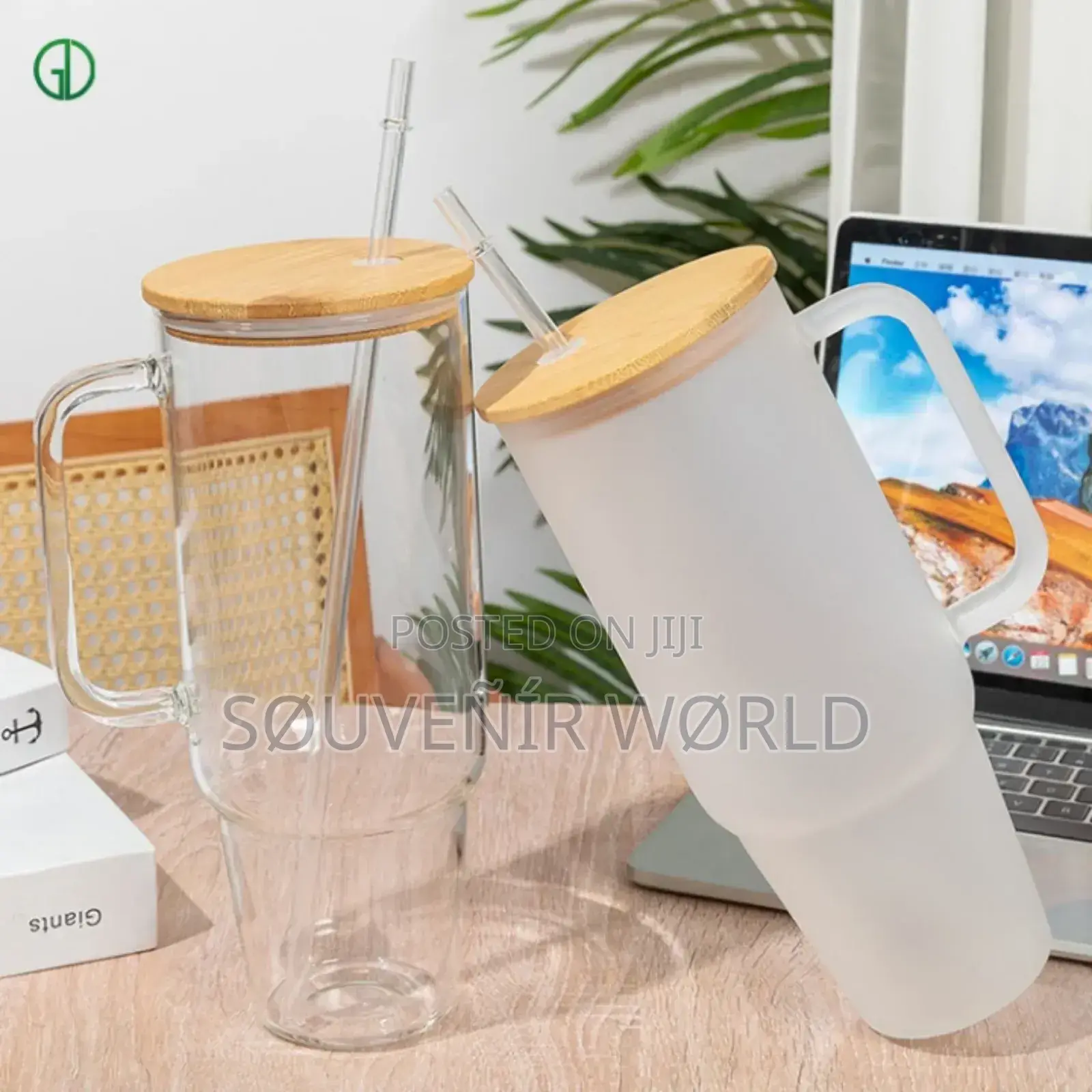 Glass Cup With Bamboo Cover