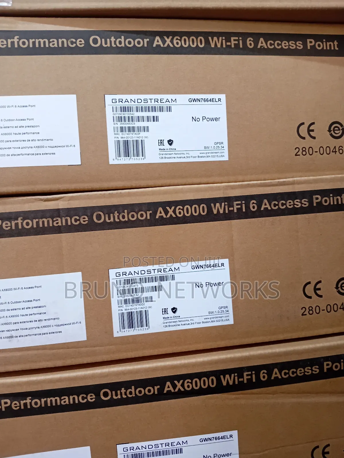Grandstream Ax6000 Gwn7664elr || High Performance Outdoor Wifi6 Access