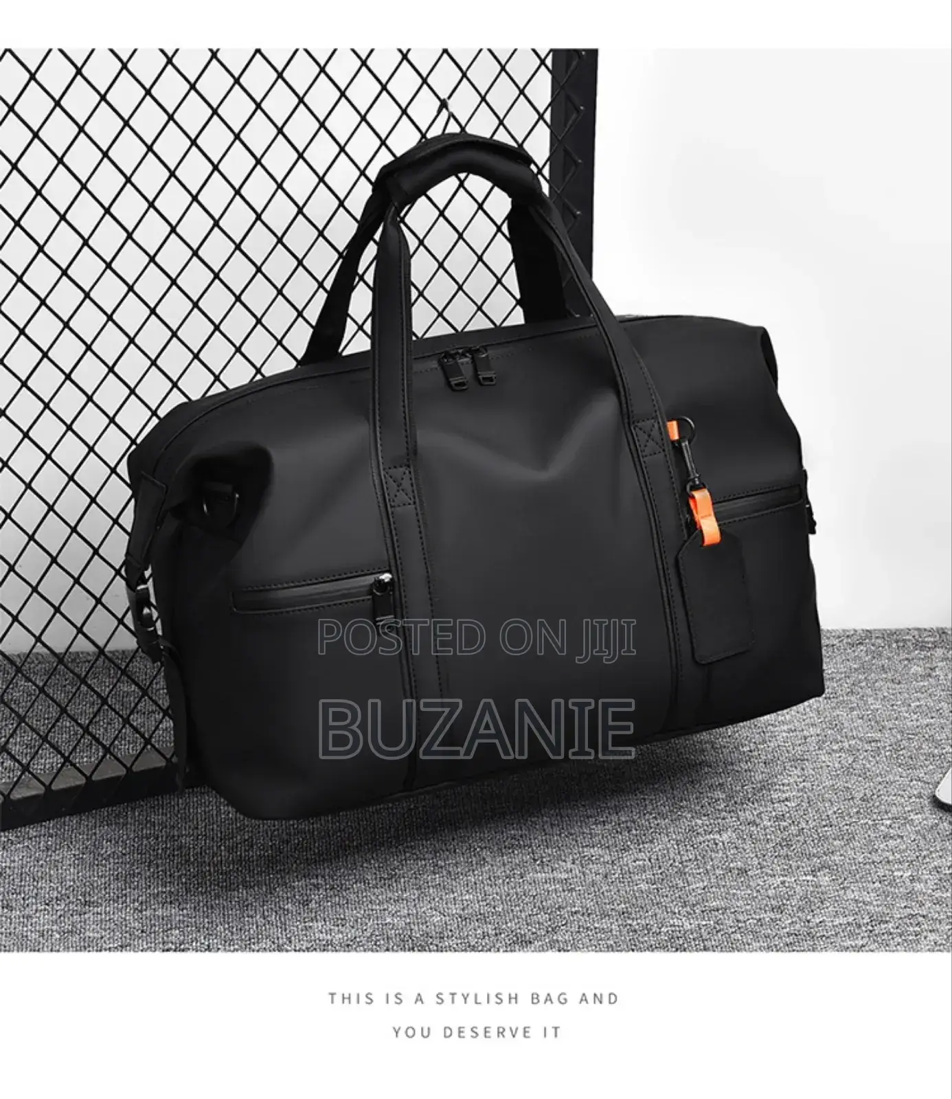 Strong Portable Traveling Bag Water Resistant Leather Bag
