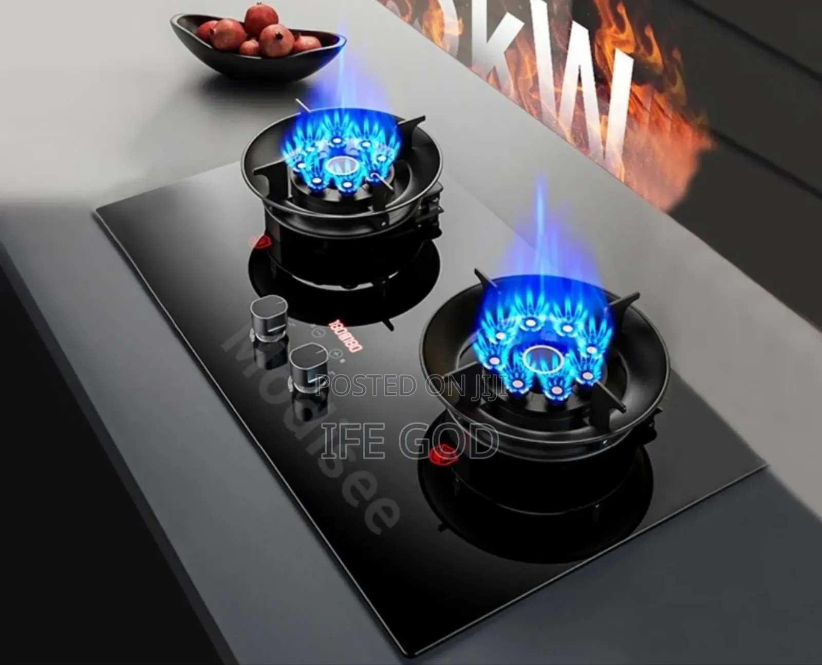Original Quality Sky-Oppein Made in Turkey Built-in Flips Up 2 Burners